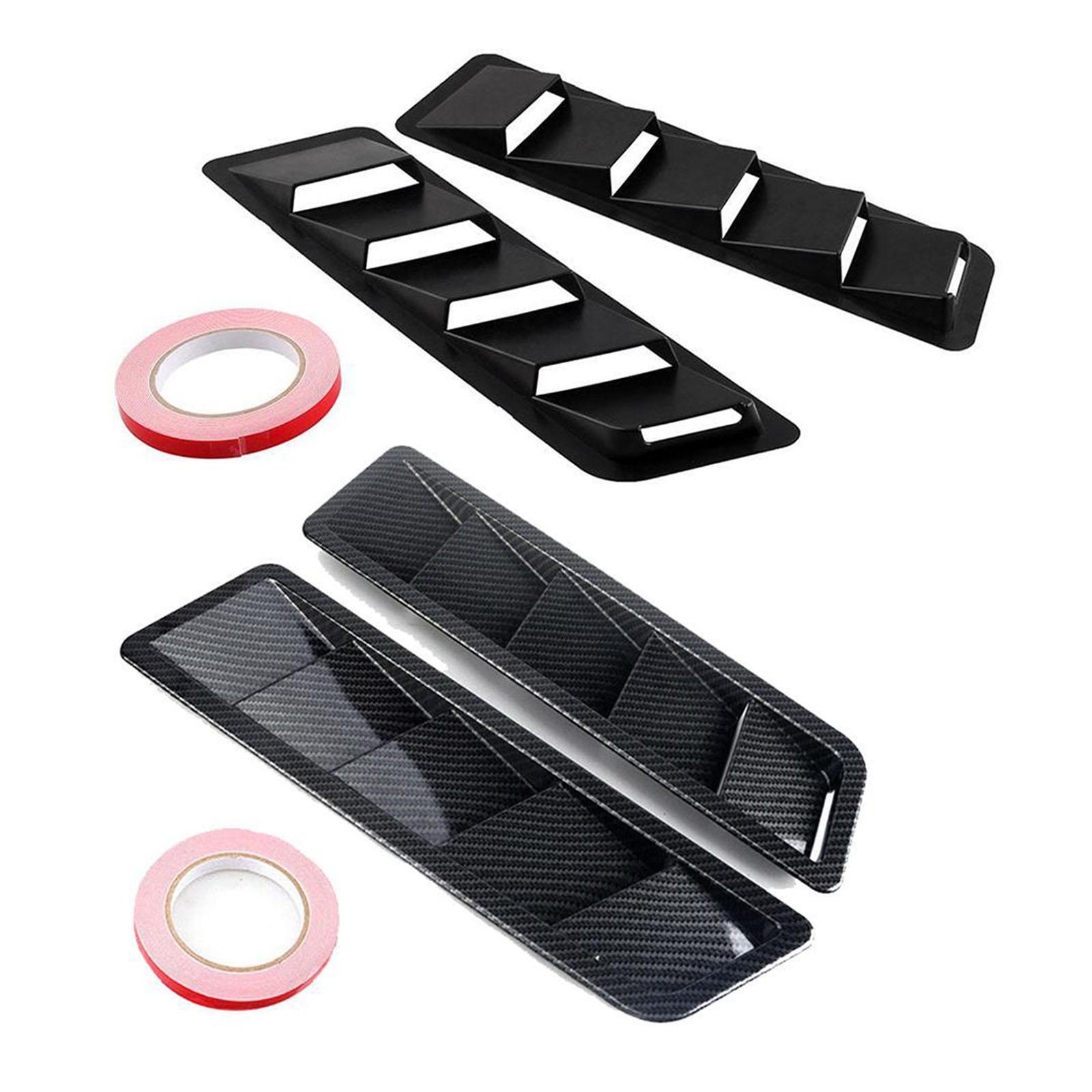 Car Hood Vent Scoop Kit Louver Vents Bonnet Cover Cold Fitment Louvers Air Flow Intake for Acceories Truck SUV