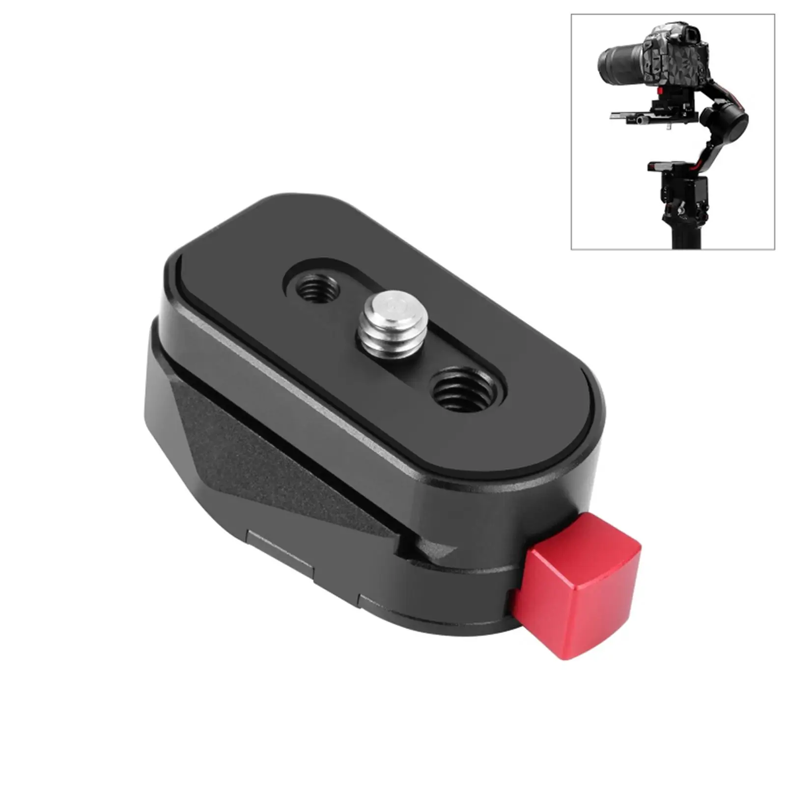 Self Locking quick Release Plate Rustproof Camera Mount Adapter for Stabilizer LED Light Video Monitor Flash Bracket Tripod