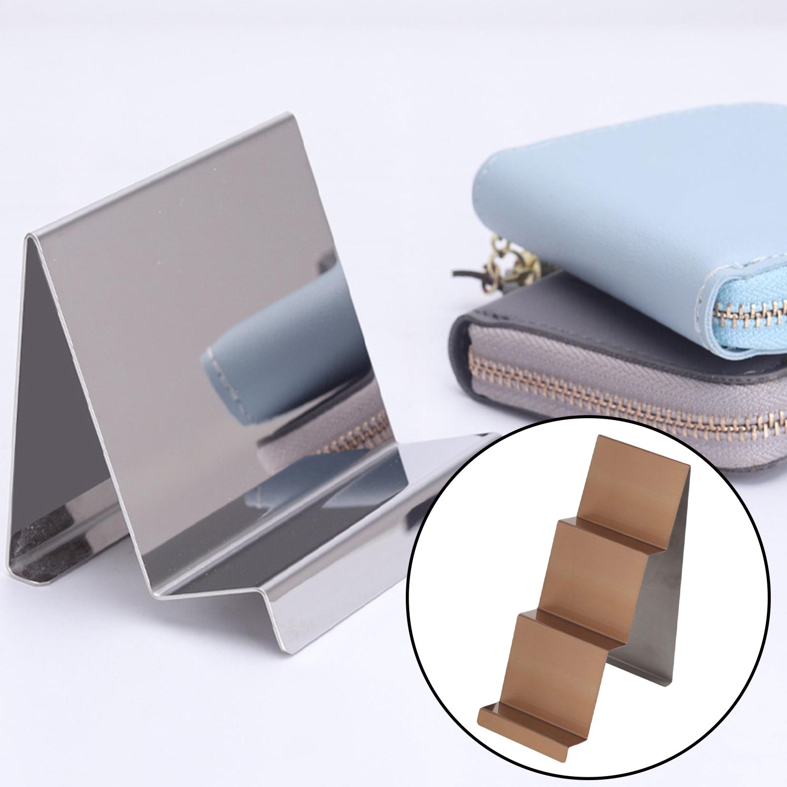 Wallet Display Stand Holder Display Racks Purse Display Stand Multi Purpose Storage Ladder Showcase Fixtures Countertop for Shop
