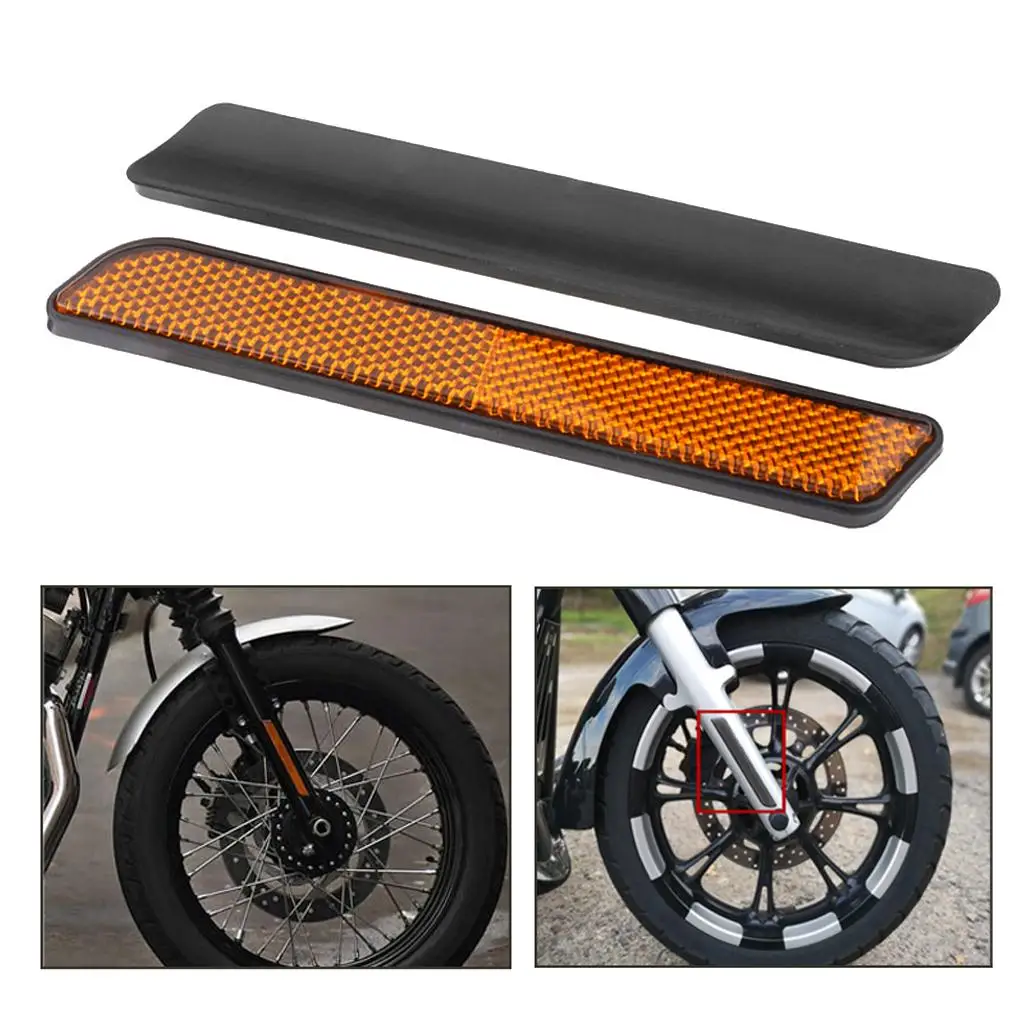 1 Pair Front Fork Leg Reflector Reflective Stripe fit for     Sof Tail  883 1200 Touring Electra Glide