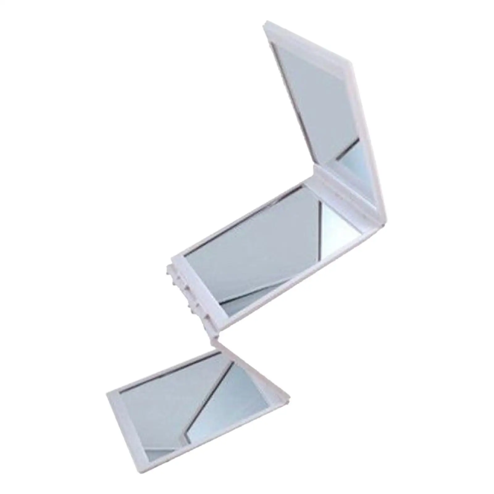 4 Sided Foldable Makeup Mirror Durable Girl Compact Mirror Clear Cosmetic Vanity Mirror for Countertop Dorm Salon Home Skincare