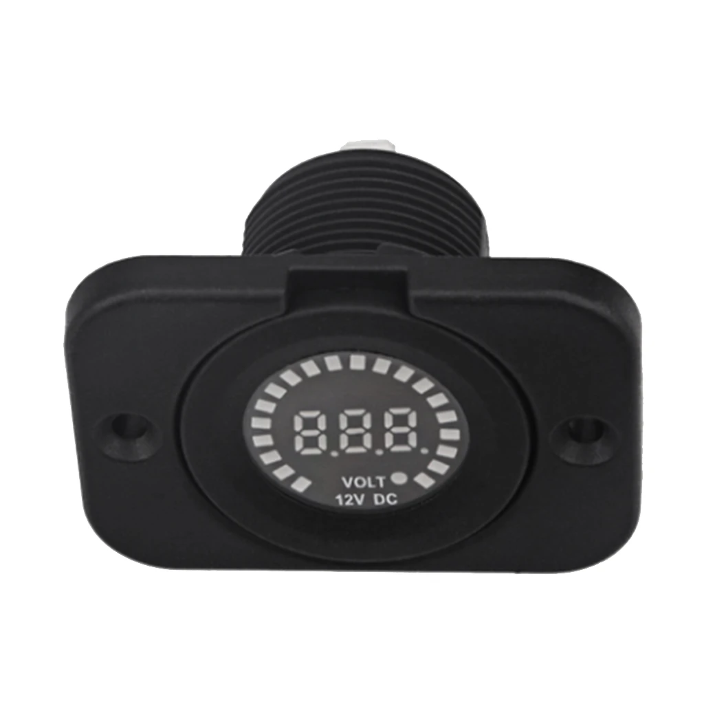 DC 12 Digital Panel meter Meter for Car, Motorcycle, Boat, ATV,Camper, Caravans, Travel Trailer