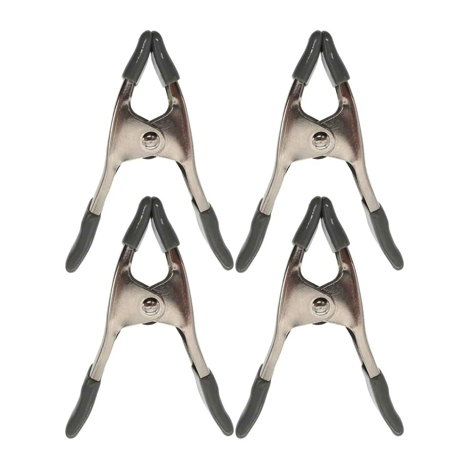 4 Pieces Spring Clamps Devices Durable Backdrop Clips for Woodworking DIY