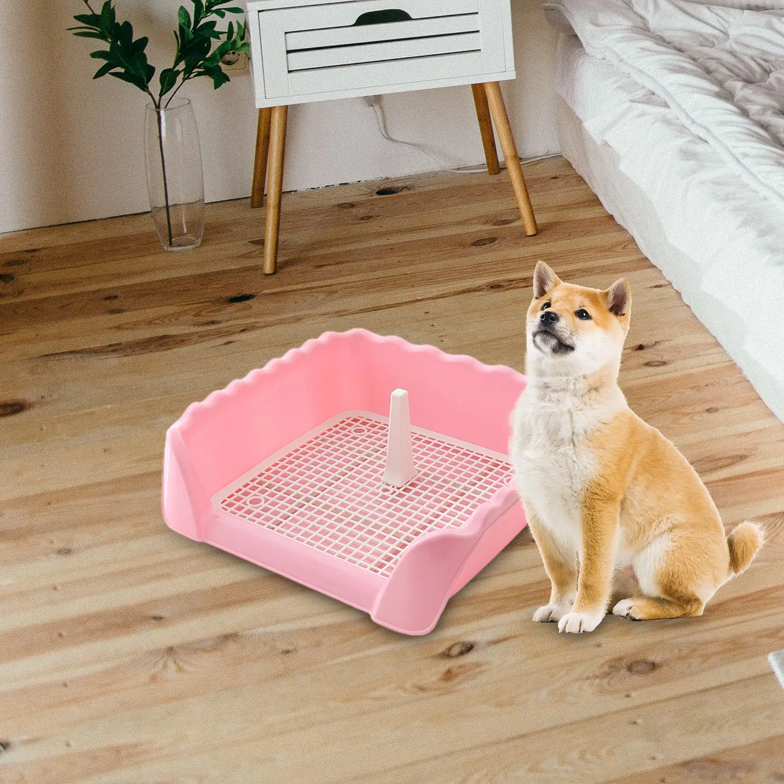 Portable Dog Potty Toilet Pad Non-Slip with Protective  Keep Floors  Toilet for Hamsters Litter Boxes Cats