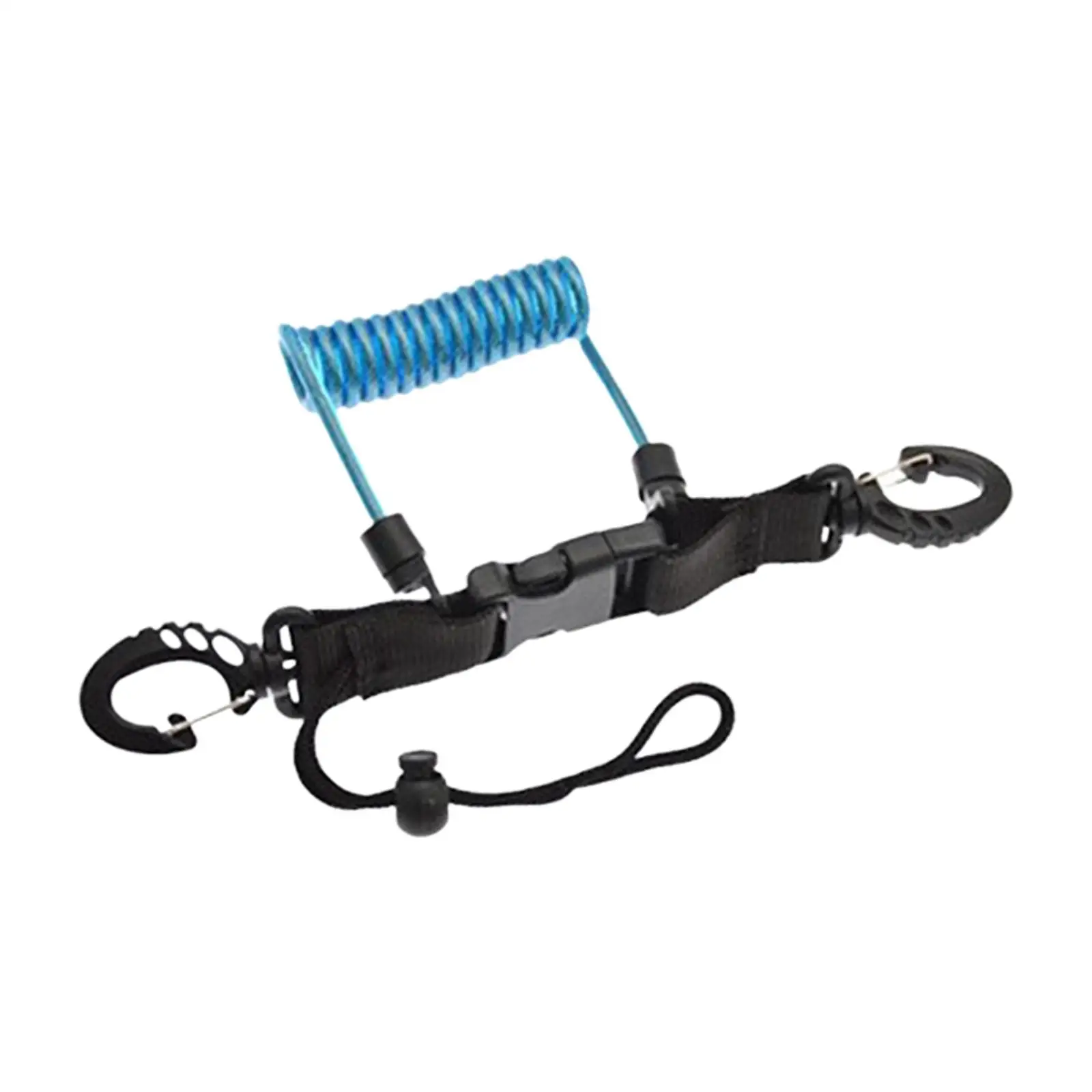Snappy of Coil Lanyard with Clips and Quick Release Buckle Lightweight Durable