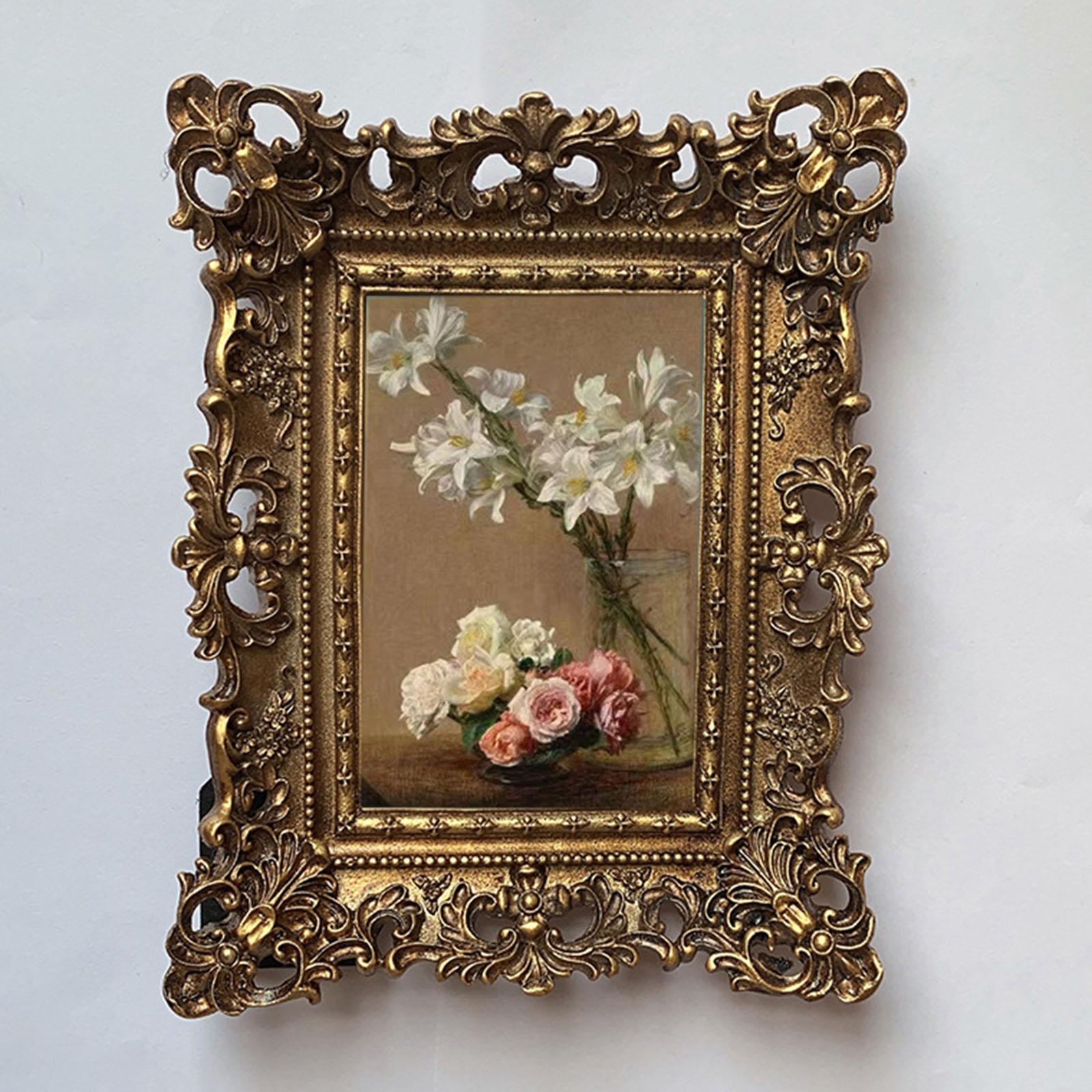 Estilo Europeu Photo Frame, Em Relevo Floral