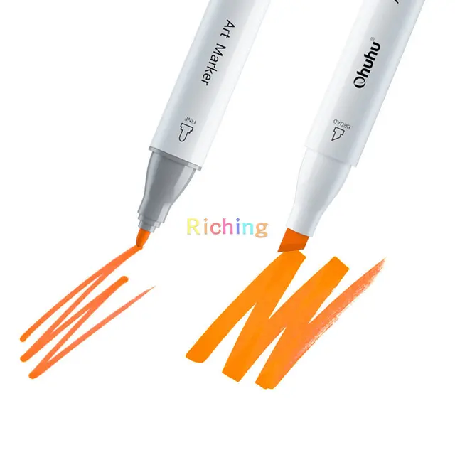Ohuhu Honolulu Marker Pen Dual Tips Alcohol Art Markers Set Coloring Manga  Sketching Drawing Felt Pen School Supplies