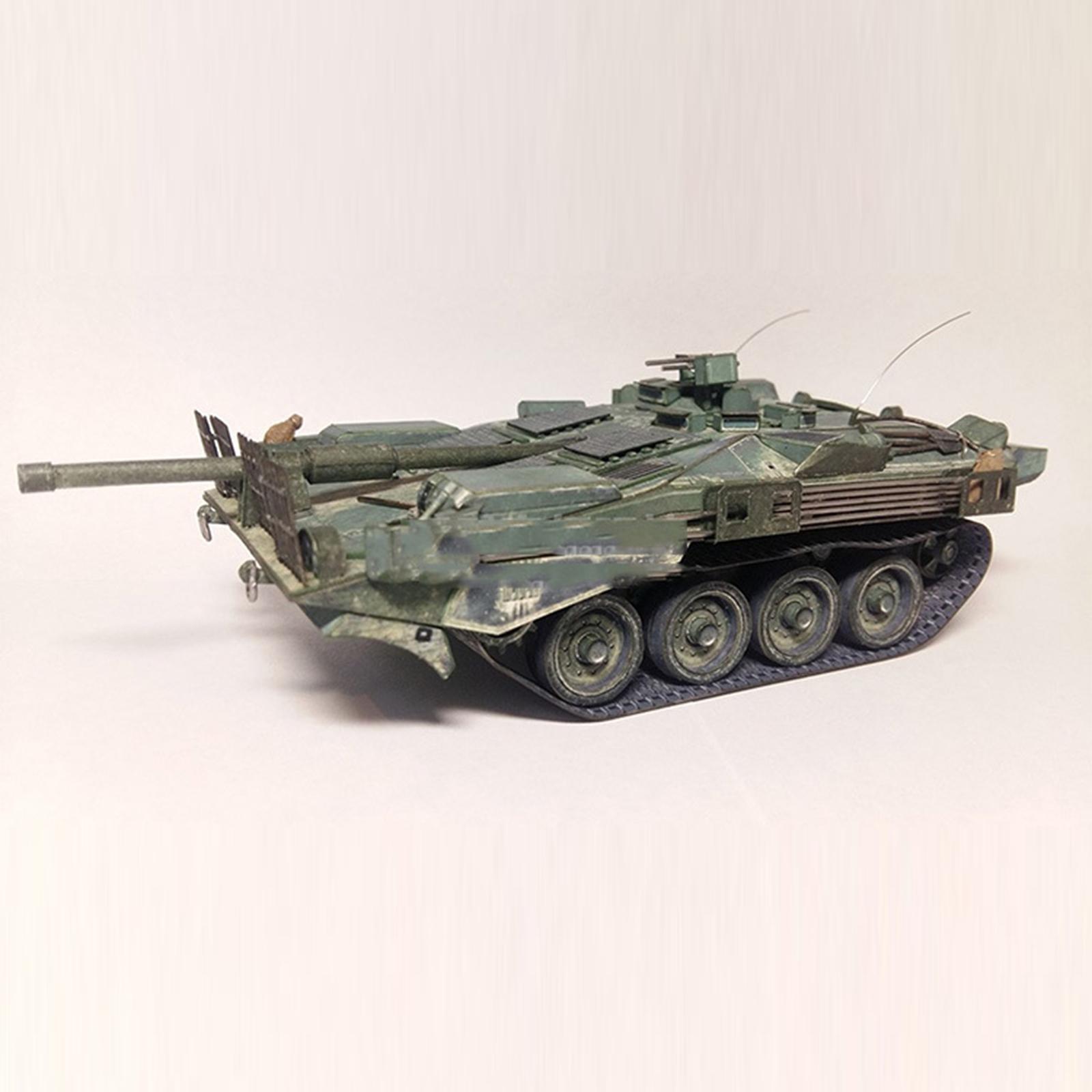 1:35 Scale Tank Model Decoration Collectibles DIY Assemble Educational Toys Paper Model Kit 3D Paper Puzzle for Gift Kids Adults