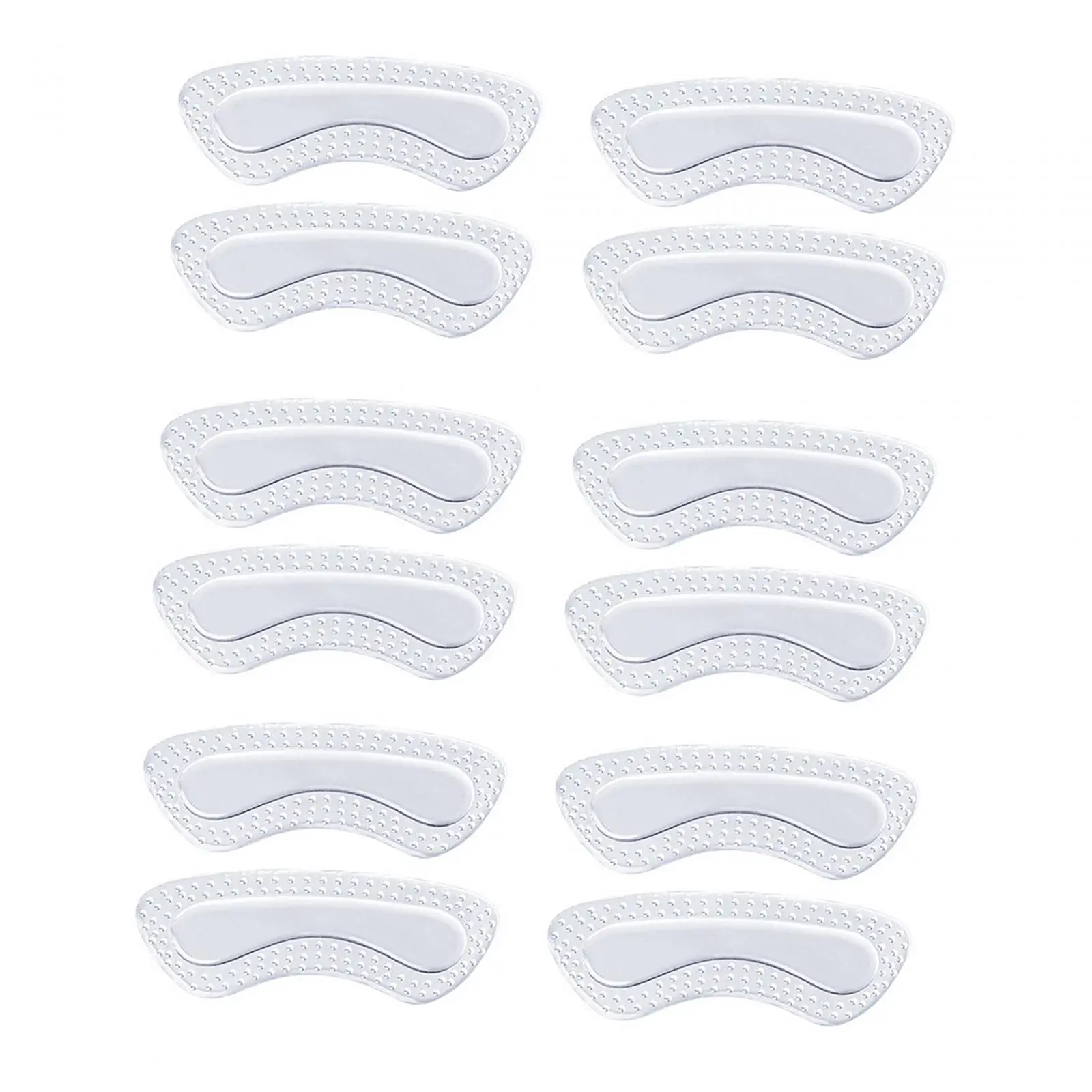 12x Back Heel Inserts Insoles Breathable Foot Care Shoe Pads Cushion Liner Grips Heel Protector for Women Men Running Shoes