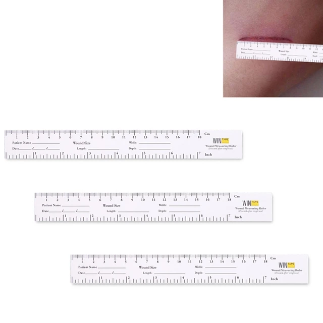 Frcolor 100Pcs Disposable Double-sided Paper Tape Measure Wound Measuring  Rulers