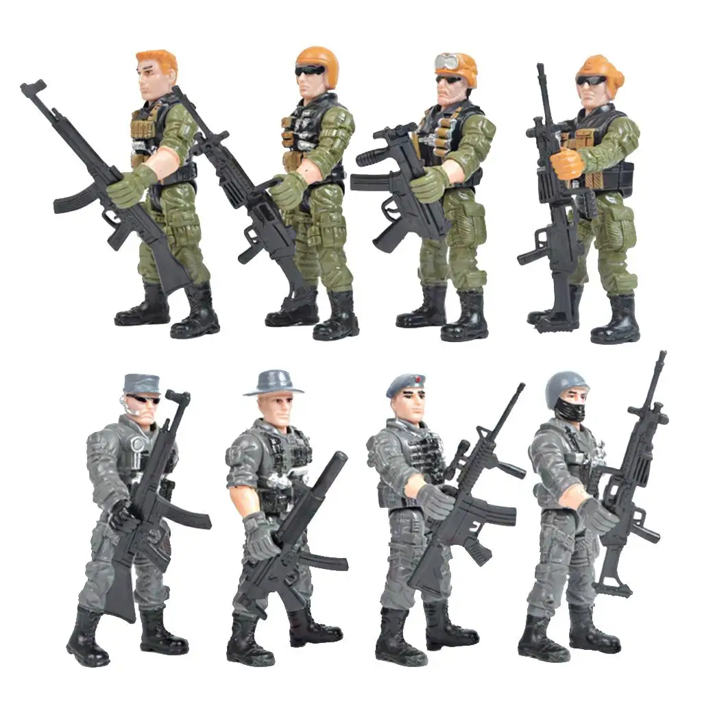 Flexible  Soldiers Model Assembly Detachable  Table Accessories