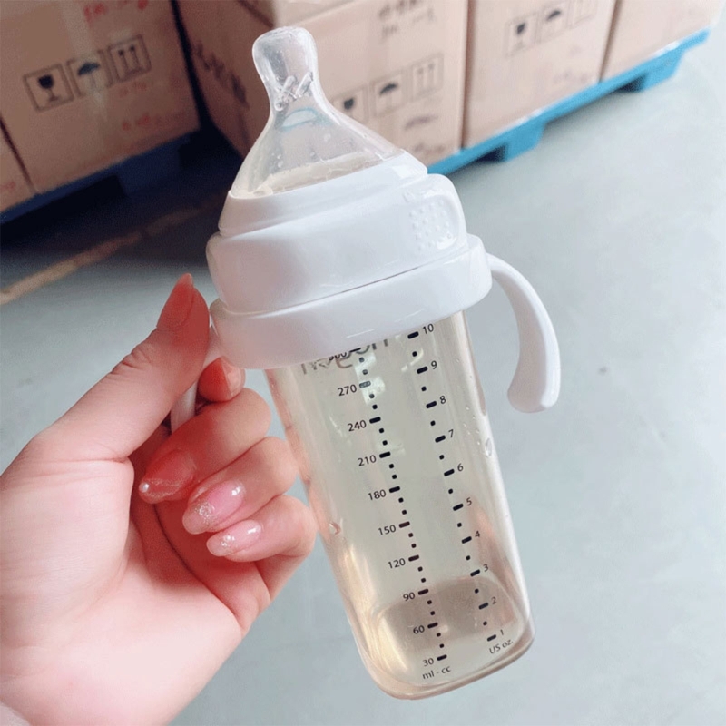 Babyflaschengriff, quadratischer Form-Babyflaschengriff, BPA-freier Kunststoff-Milchflaschengriff für Hegen-Weithalsflasche A2UB – Detail 3