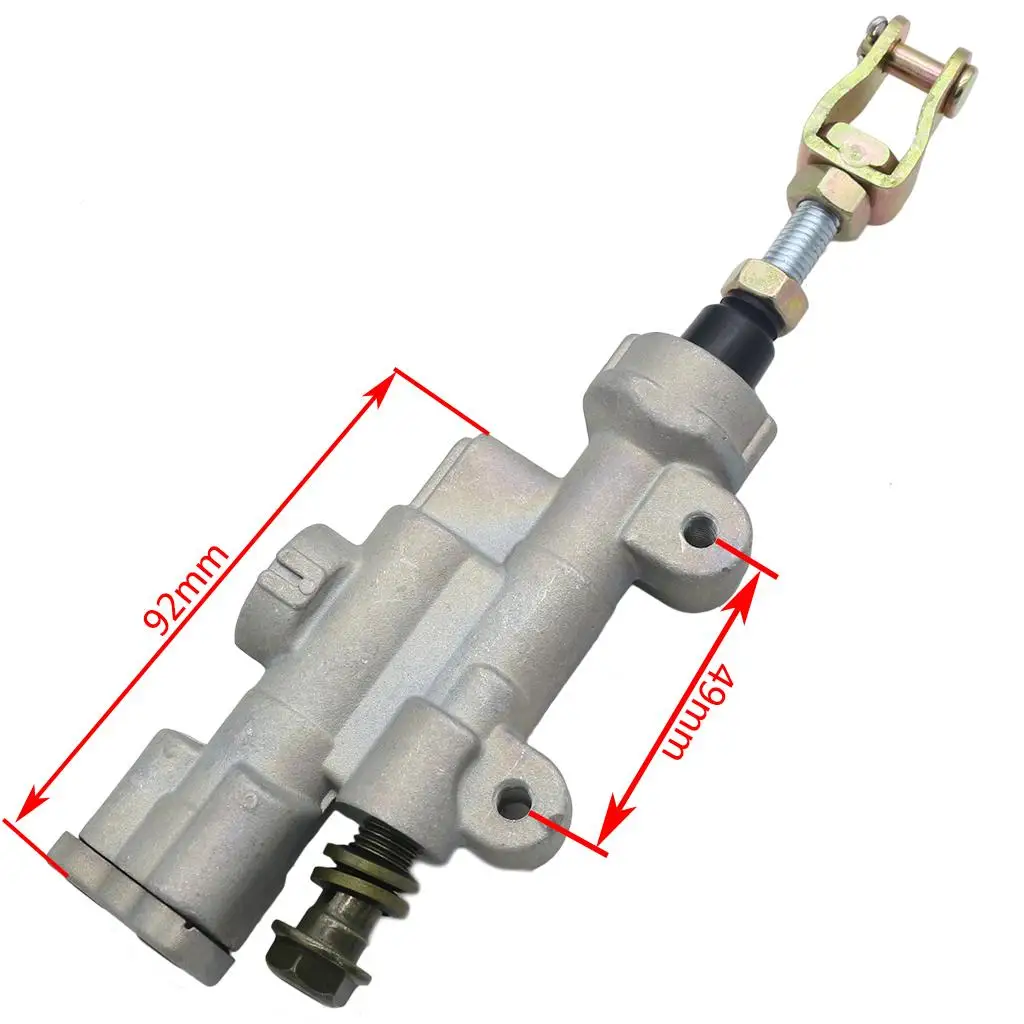 Rear Brake Pump Cylinder, Brake Master Cylinder Rear Hydraulic Motorcycle Pump For 