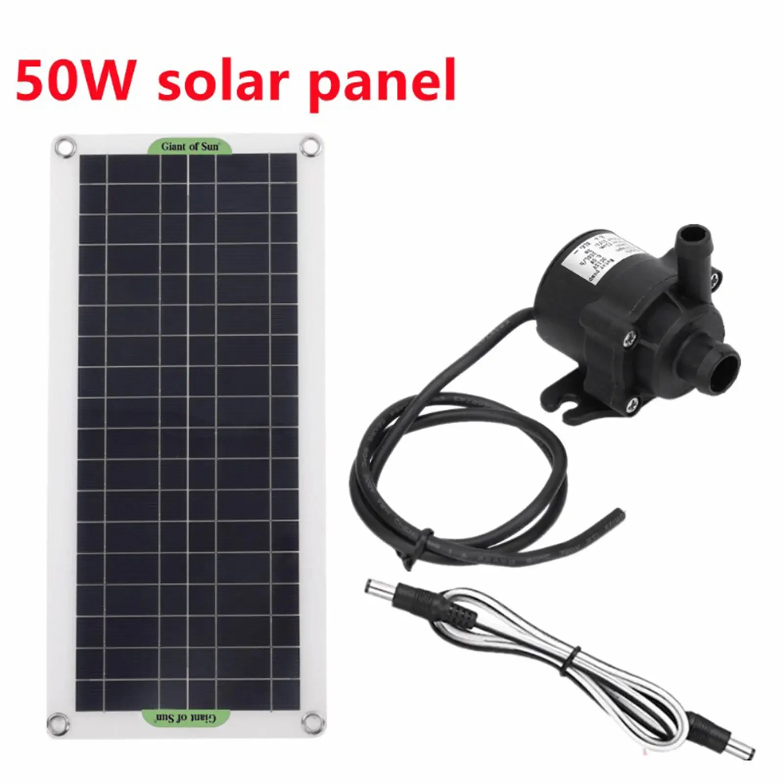 Solar Water Pump Fountain Pump Monocrystalline Adjustable Timing for Patio