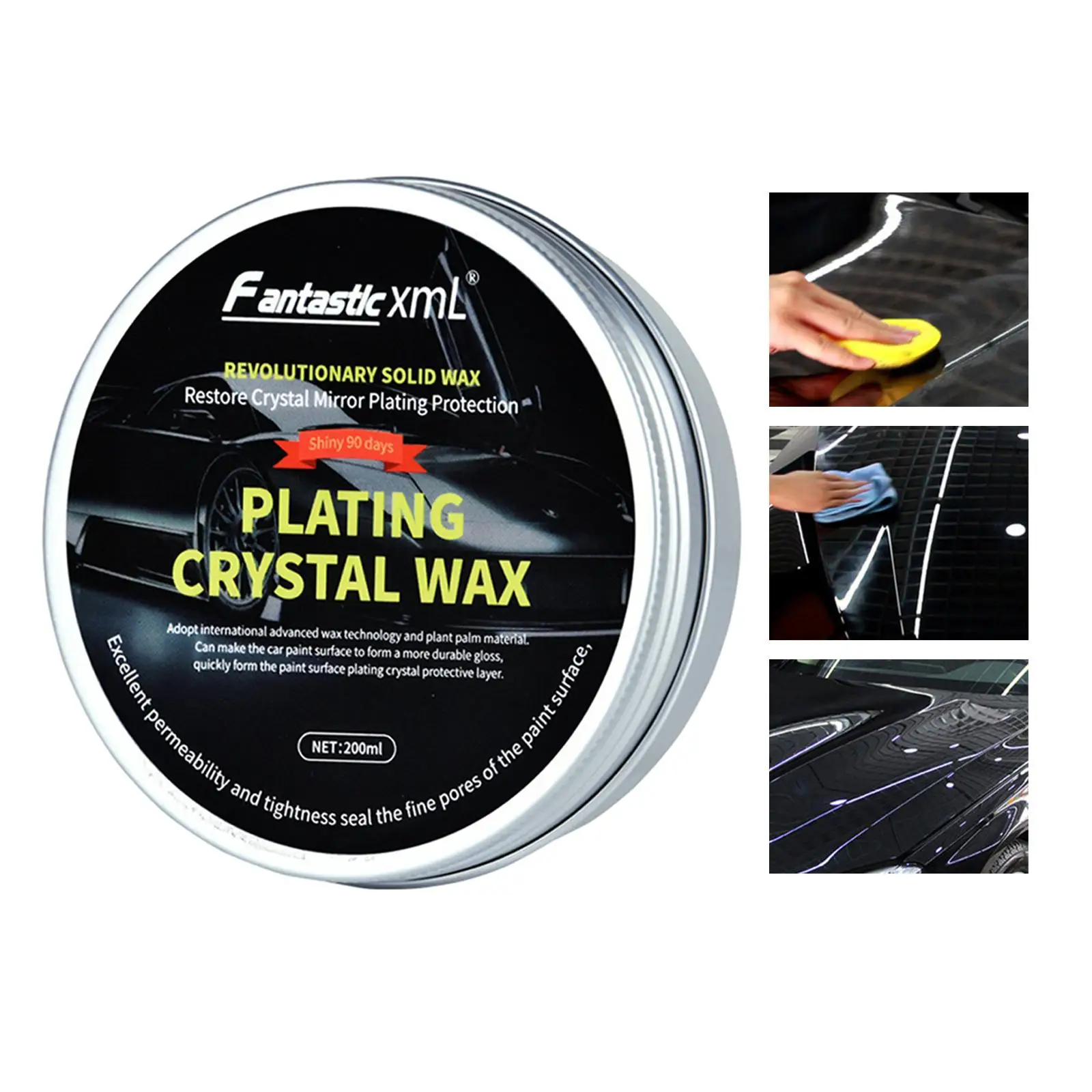Universal Car Wax Surface Coating Care 250G Hard Glossy Protection Covering Paint Crystal Plating Set for Car Polish Repair