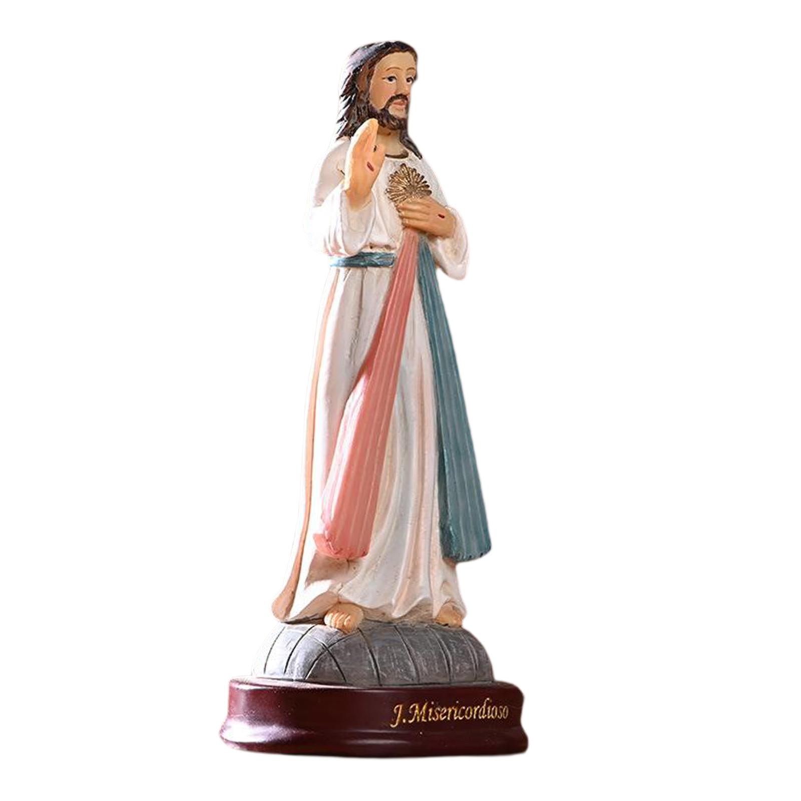 Sculptures Statues Ornaments Collectible Catholic Religious Resin Holy Jesus Figurine Sculpture Jesus Gift Home Decor