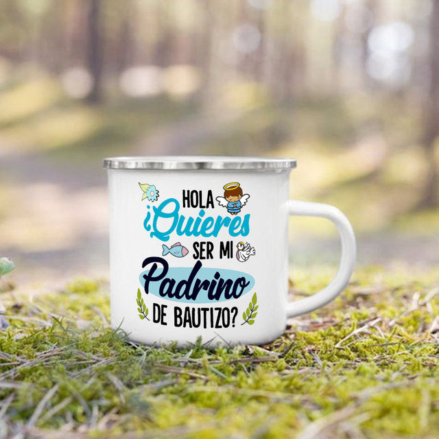 Taza Recuerdo Quieren Ser Mis Padrinos, Madrina, Bautizo 06