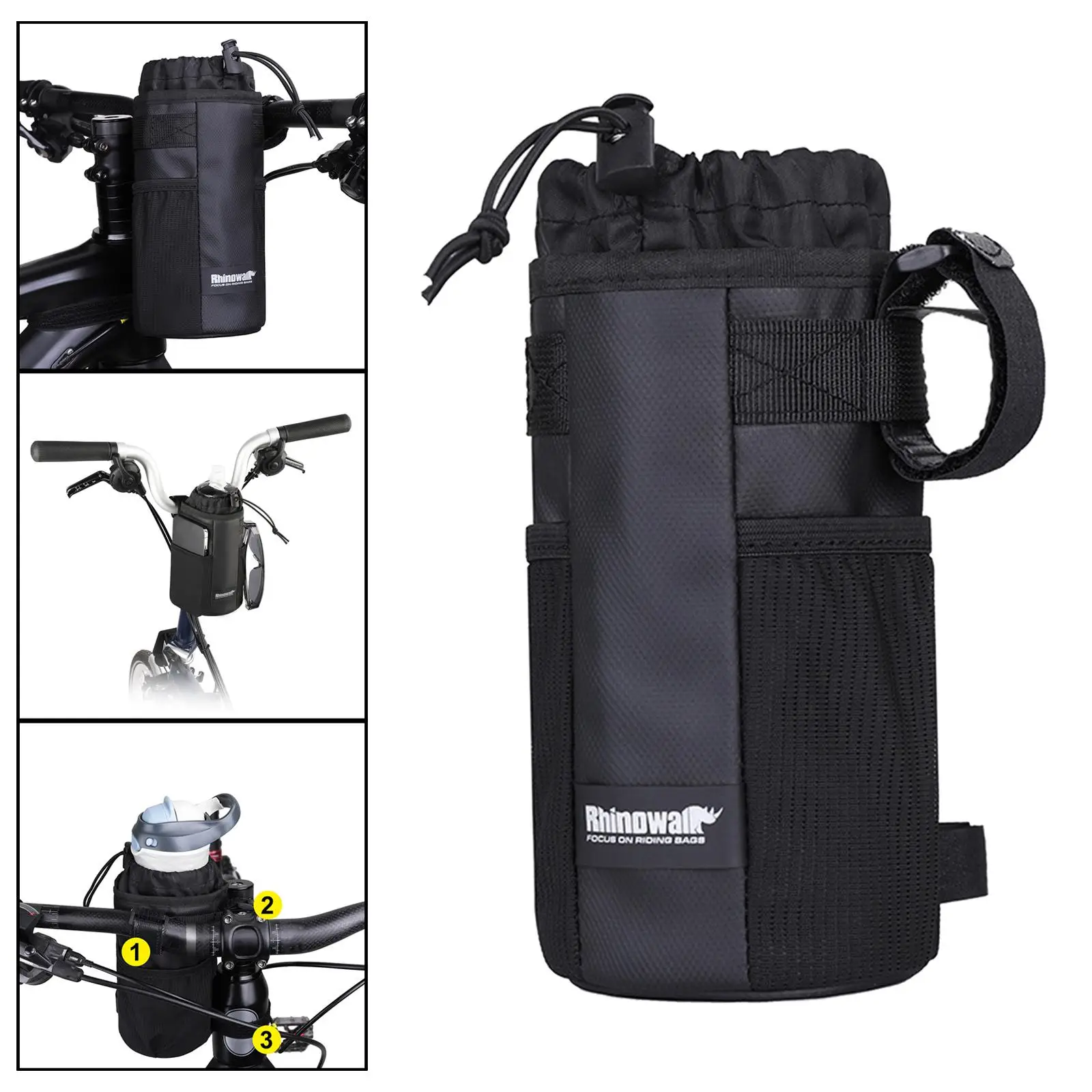 Outdoor Bike Water Bottle Pouch Insulated Carrier Mountain  