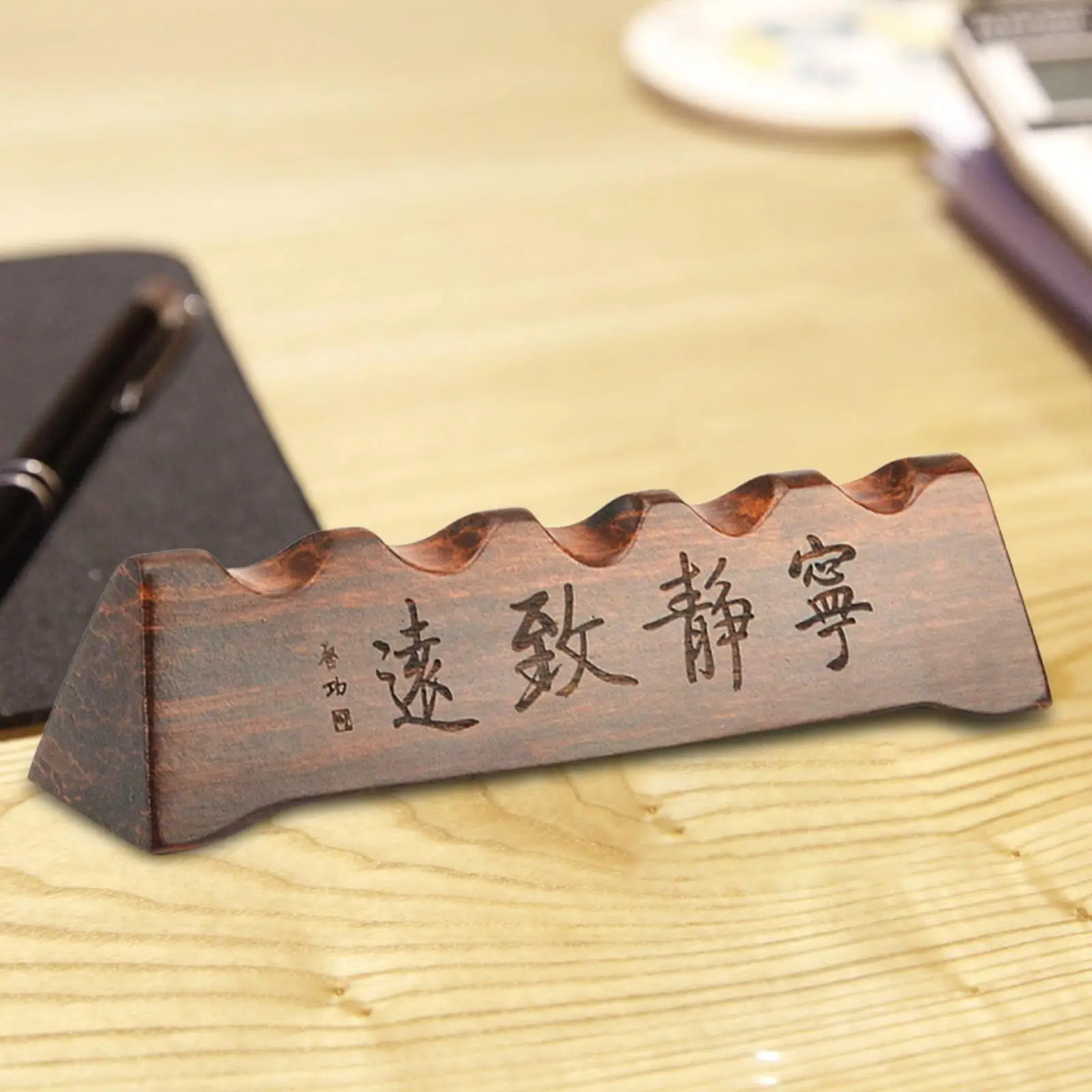 Wooden Calligraphy Brush Holder Writing Brush Holder Traditional Chinese Brush Holder Display Rack Brush Pen Rack Birthday Gifts