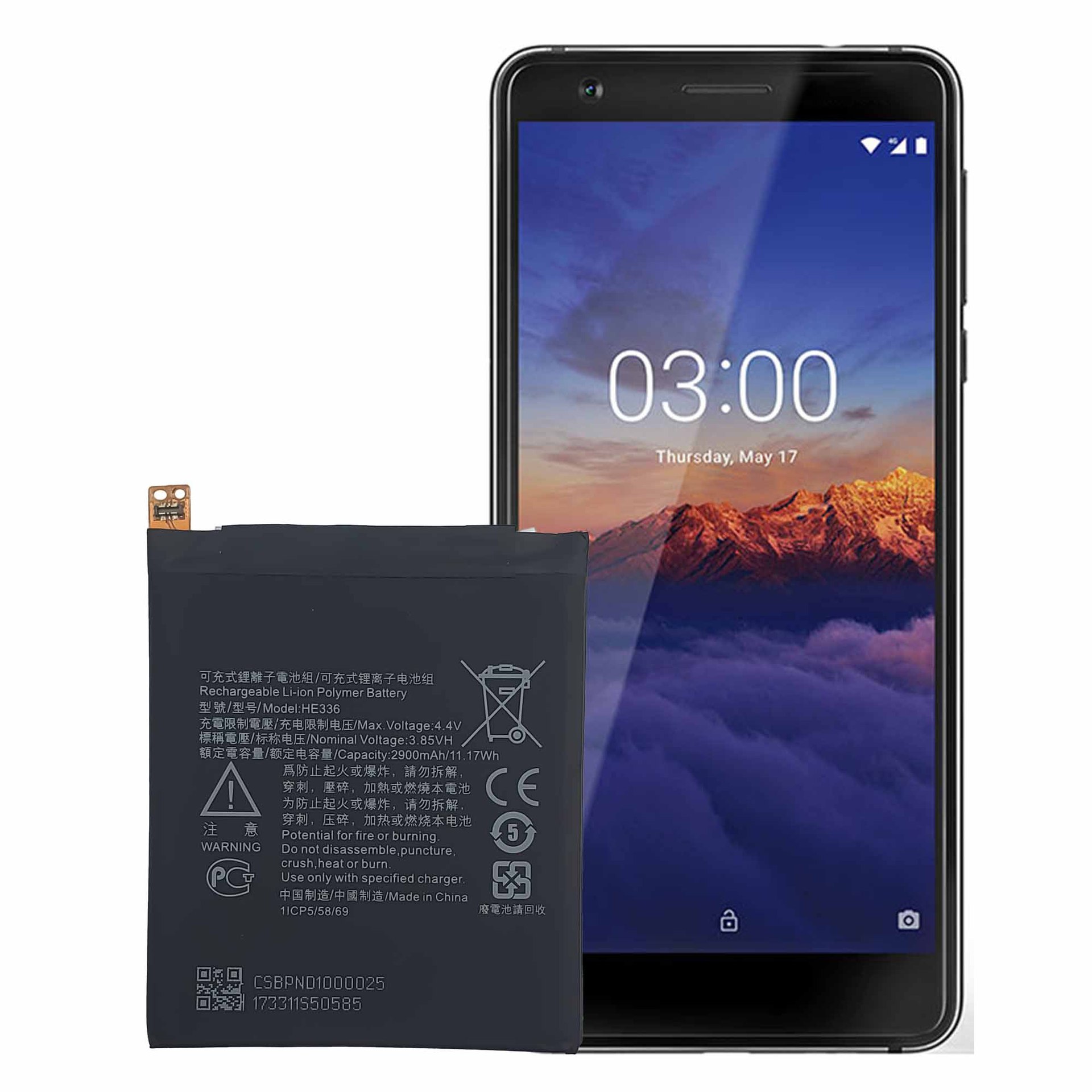 Новый аккумулятор HE336 2900 мАч для Nokia 3,1/Nokia 5 / Nokia 5,1/Nokia 5  Dual SIM (TA-1053 DS) батареи + набор инструментов | AliExpress