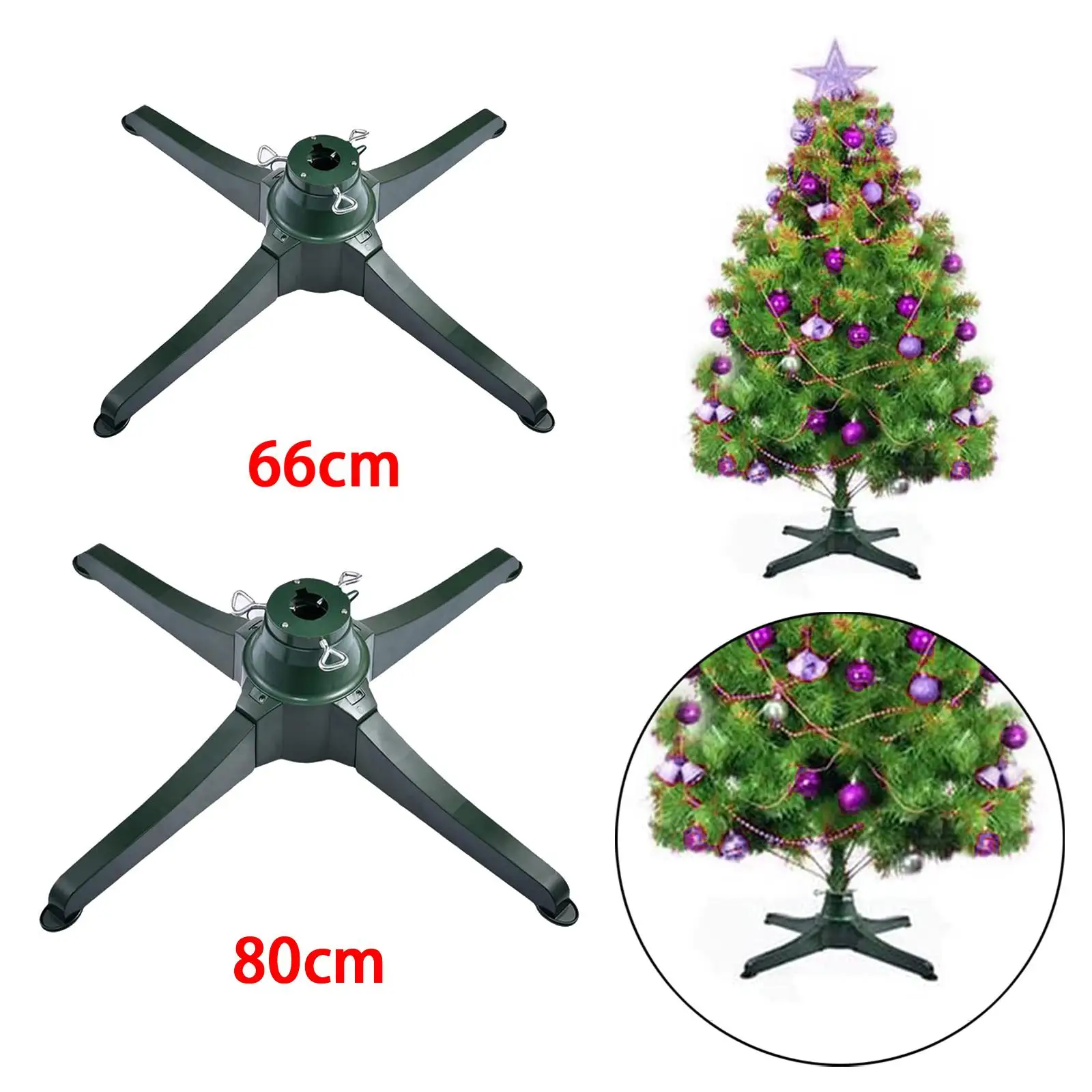 Rotating Christmas Tree Stand Heavyduty Tree Base Holder Bottom Support