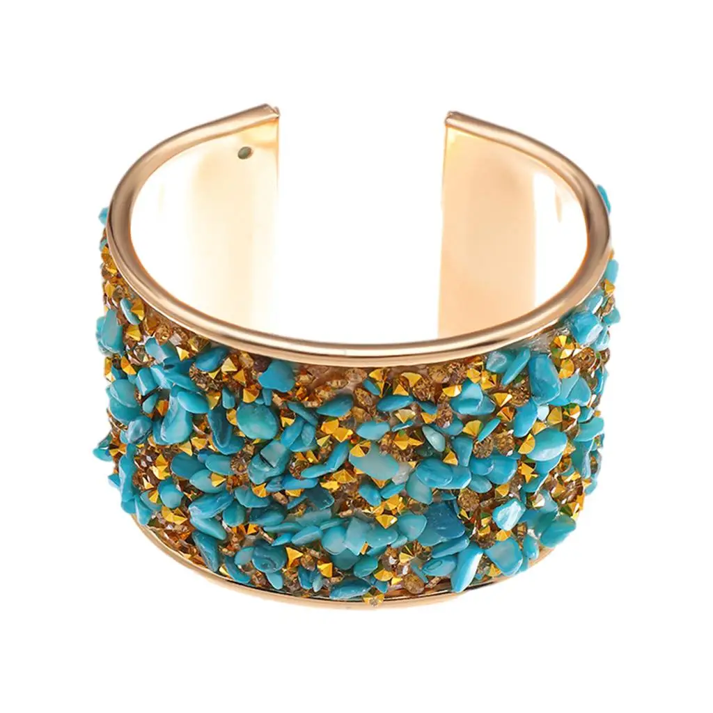 Rhinestone Bracelets ,Woman Bangle Ethnic Jewelry Colorful Round, Creative Vintage ,for Wedding  Gift Party