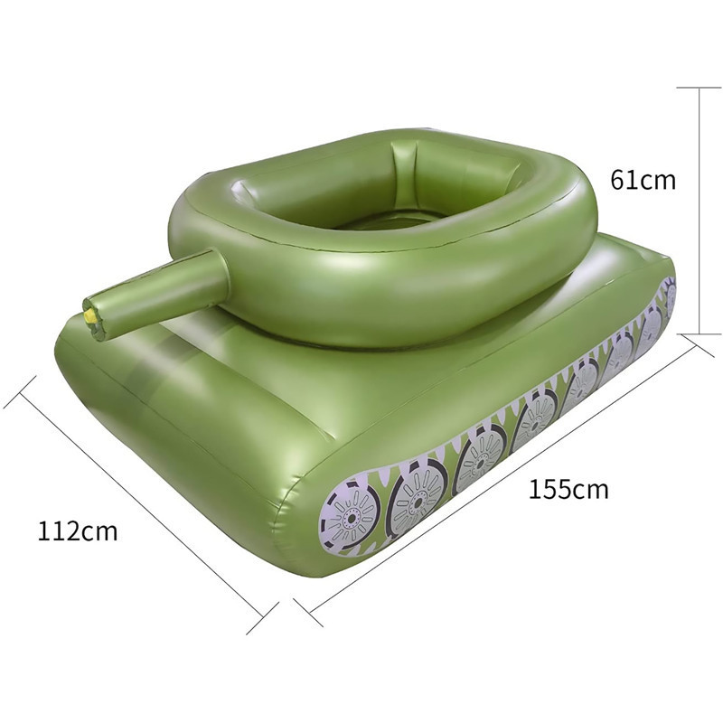 PVC Inflatable Tank Water Floating Water Pad Mat Adults Pool Rafts