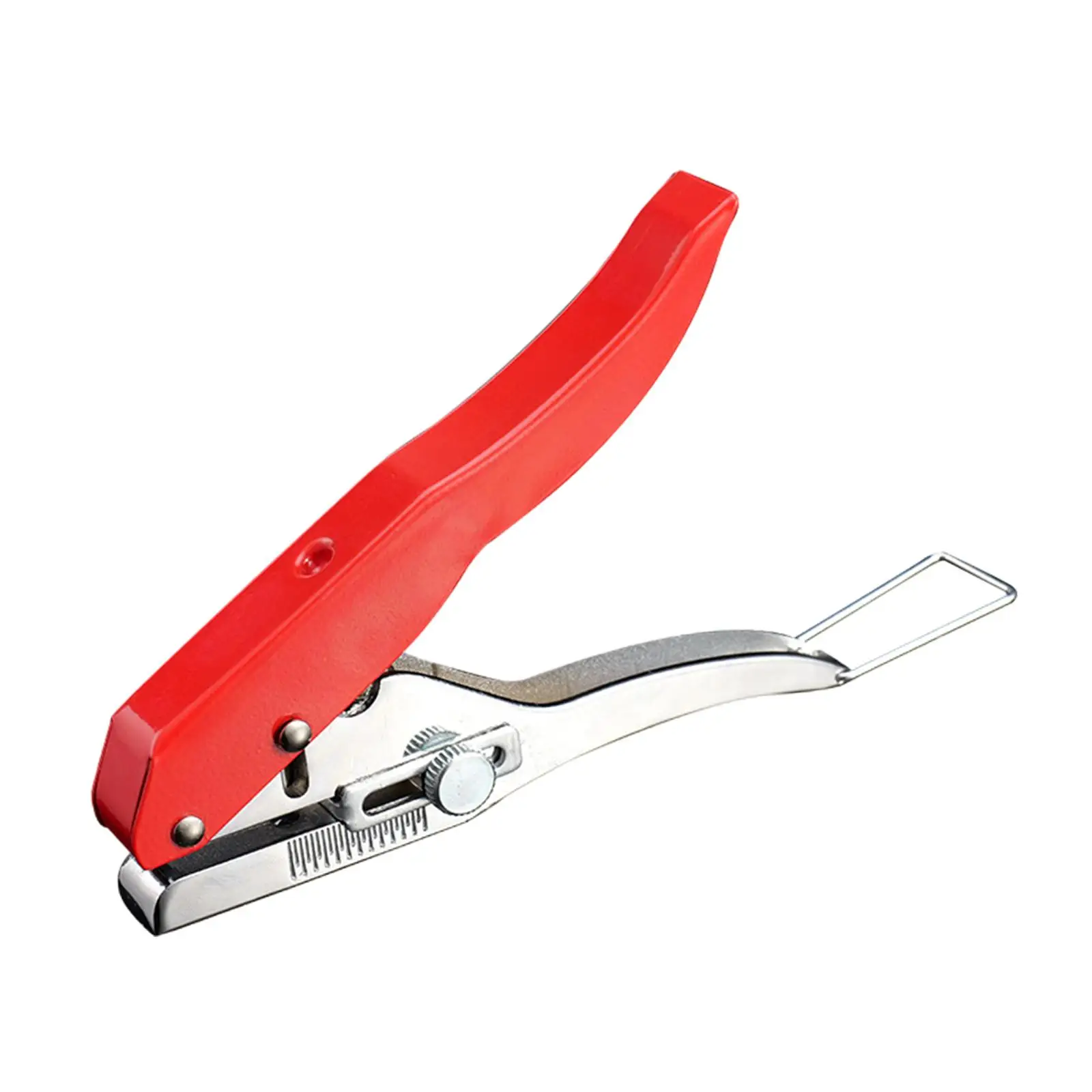 Single Hole Punch Paper Punch with Scale Handheld Edge Banding Punching Pliers for Photo Cardboard Label Paper Card Craft Paper