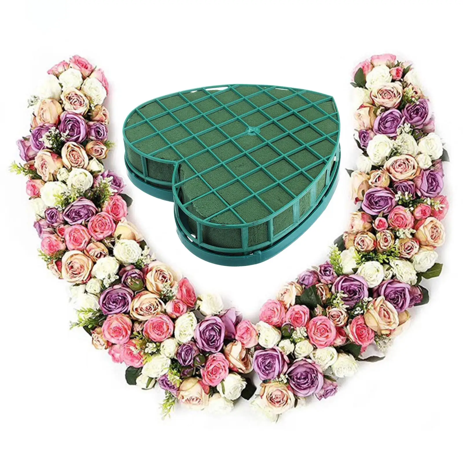 Foams Cut Heart Shaped Floral Foam for DIY Crafting Wedding