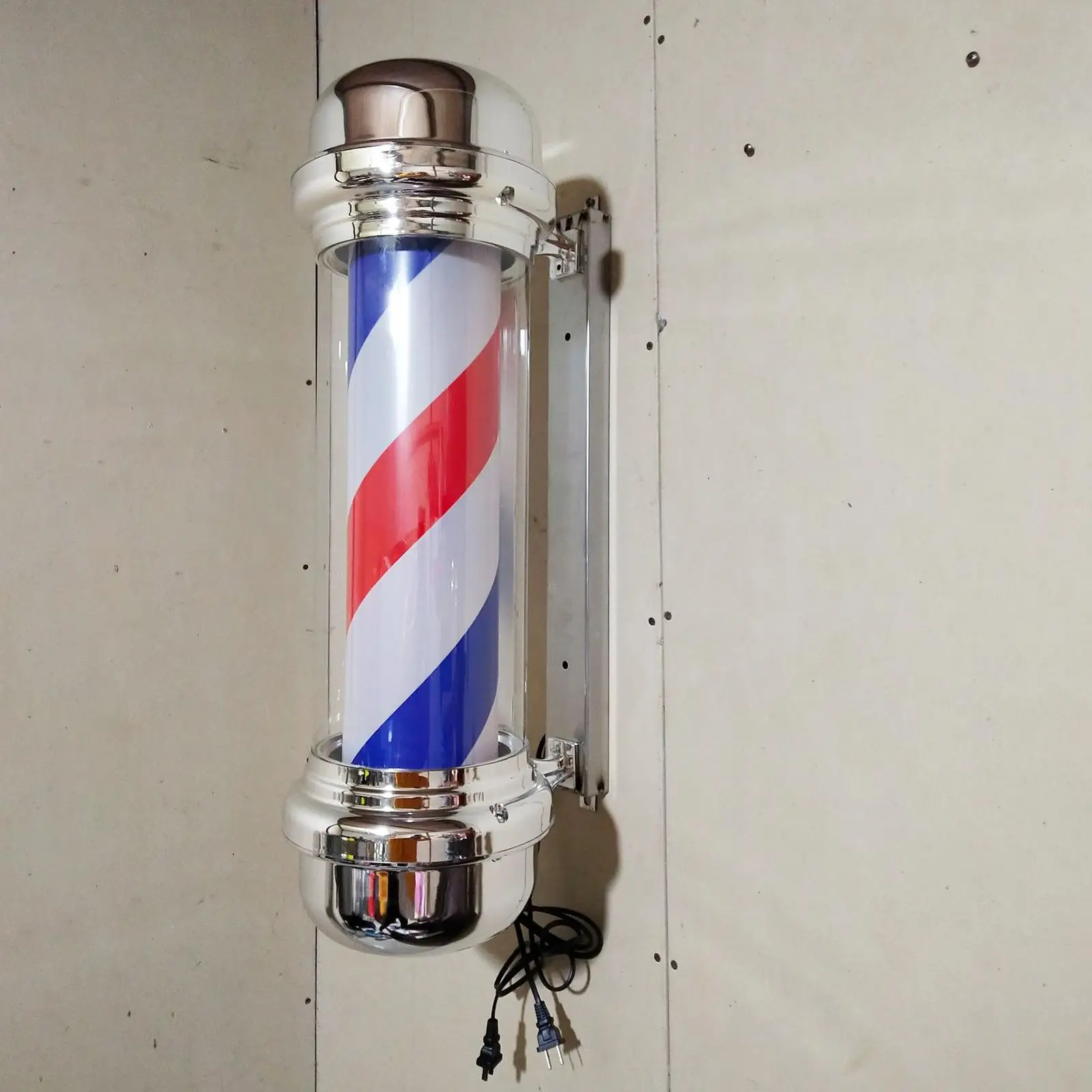 Barber Pole Light Waterproof LED Strips Barber Shop Rotating Light for Indoor Outdoor