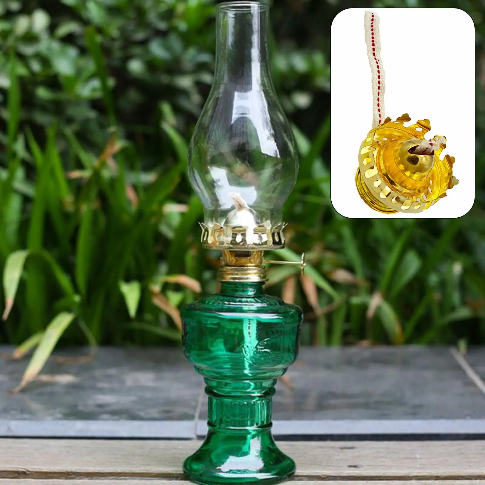 Oil Lamp Burner Adjustable Wick Holder Aluminum Alloy  Oil Lamp Holder for   Lamp Glass Oil Lamp Desktop Oil Lamp