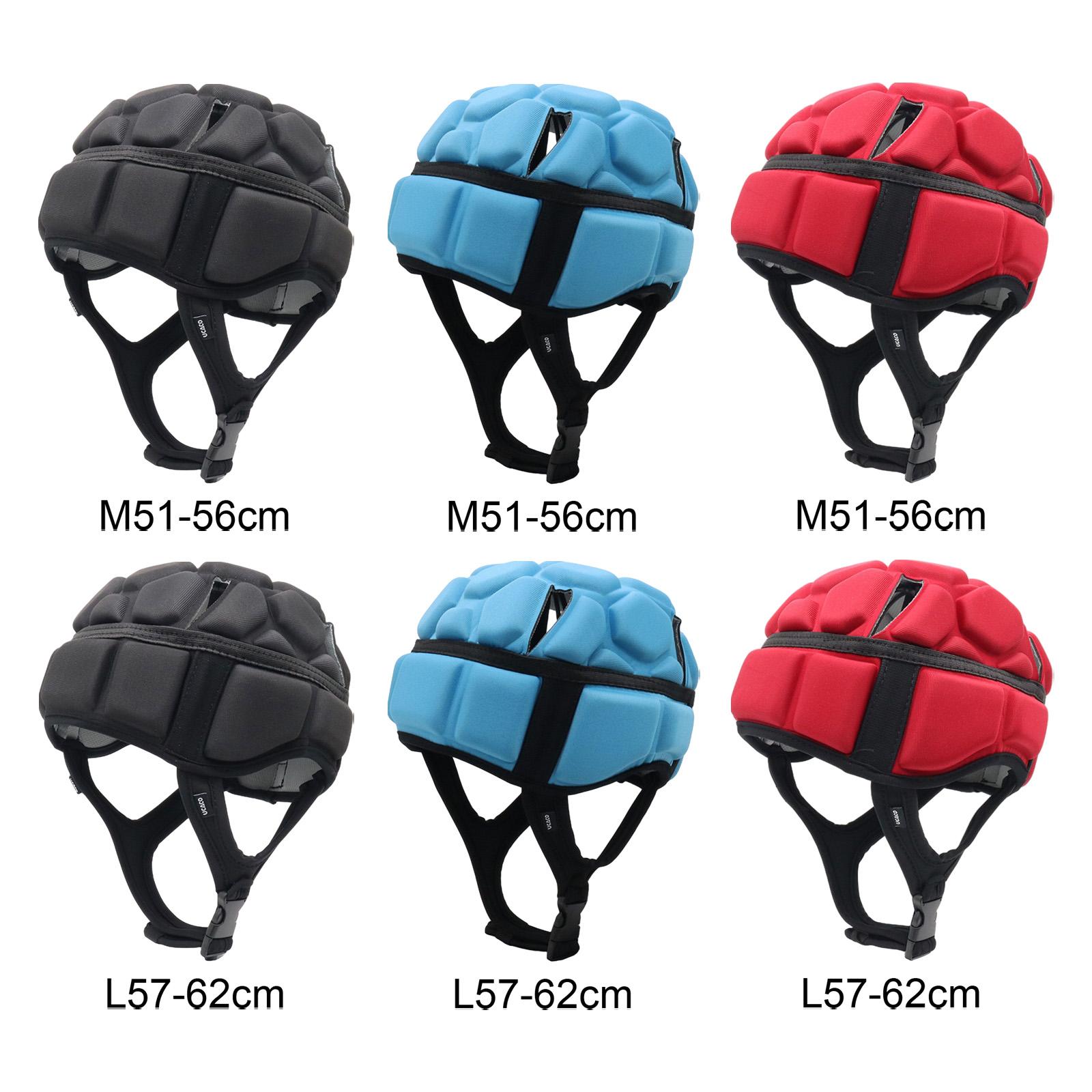 Adjustable Rugby Helmet EVA Padded Headgear Sports Soccer Football Head Protective Helmet Protector Headgear for Youth Adults 
