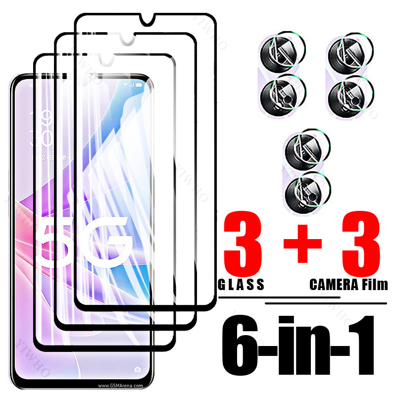 6in1 gehärtetes Glasgehäuse für Oppo A78 Kameraschutz für Oppo A58 A58x A17k A54 5G A54s A57s A53s A77s A76 A96 A94 A95 A97 – Detail 1