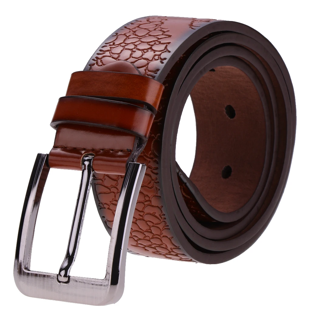 Men` Buckle Belts PU Leather Waistband Waistbelt Fashion Accessory Gift