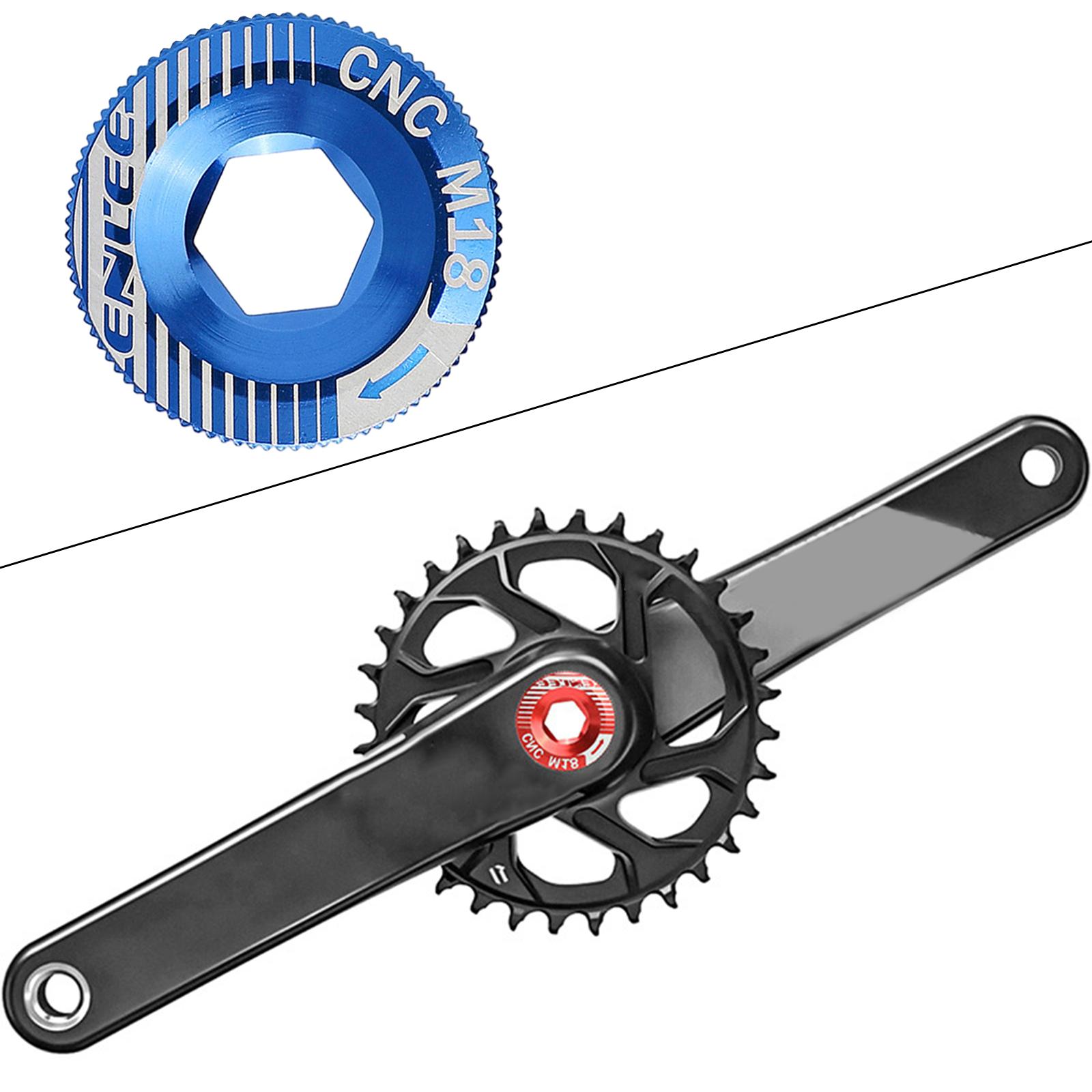 Bicycle M18 Crank Arm Cover Hat BMX Bike Chainwheel Crankset Bolt Threads Cycling Crank Arm Fixing Bolt Accessories Gear
