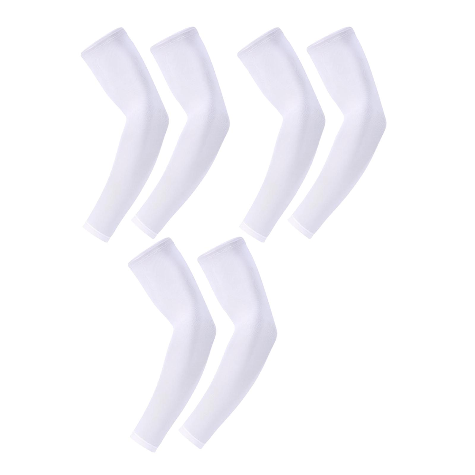 6x Compression Cooling Arm Sleeves Tattoo Cover up Sun Protection Women Men for Basketball Backpacking Golf Football Youth