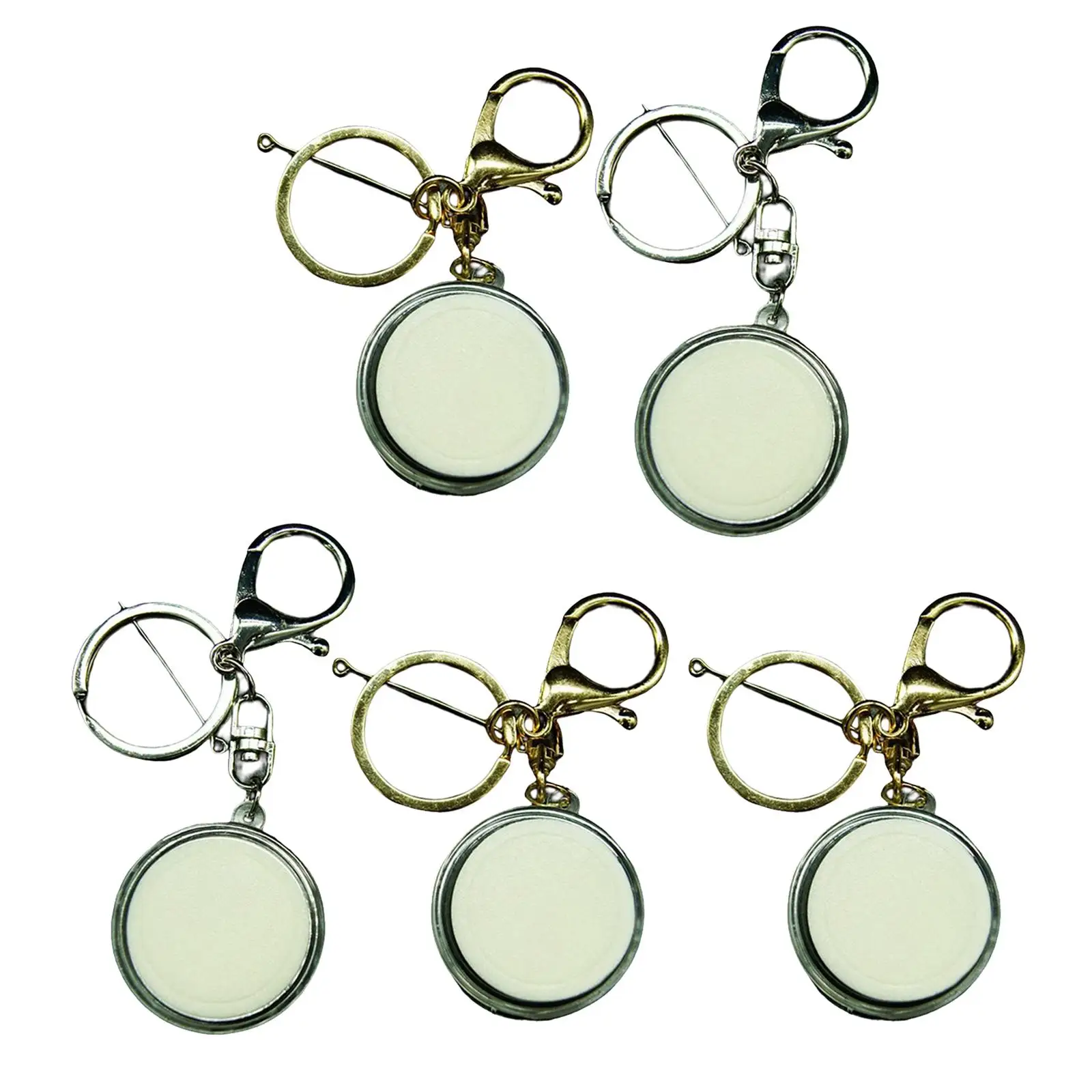 5 Pieces Souvenir Holder , Collection Chains 32mm Decor Ornaments for Room Purse Teachers Gifts