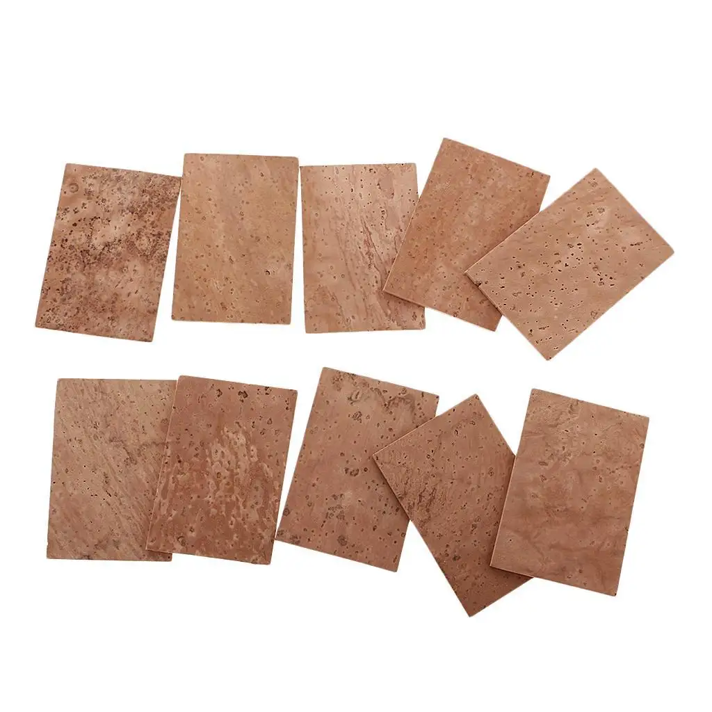 Set of 10 Professional Cork Sheets with Natural Neck for Saxophone 60 Mm