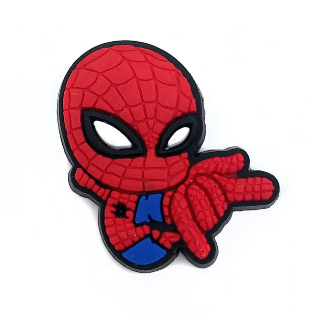 1pcs Marvel's Spider-Man series Croc Charms Designer for Shoe Charms Croc  Accessories for Classic Clog Kids Gift Hot Sale