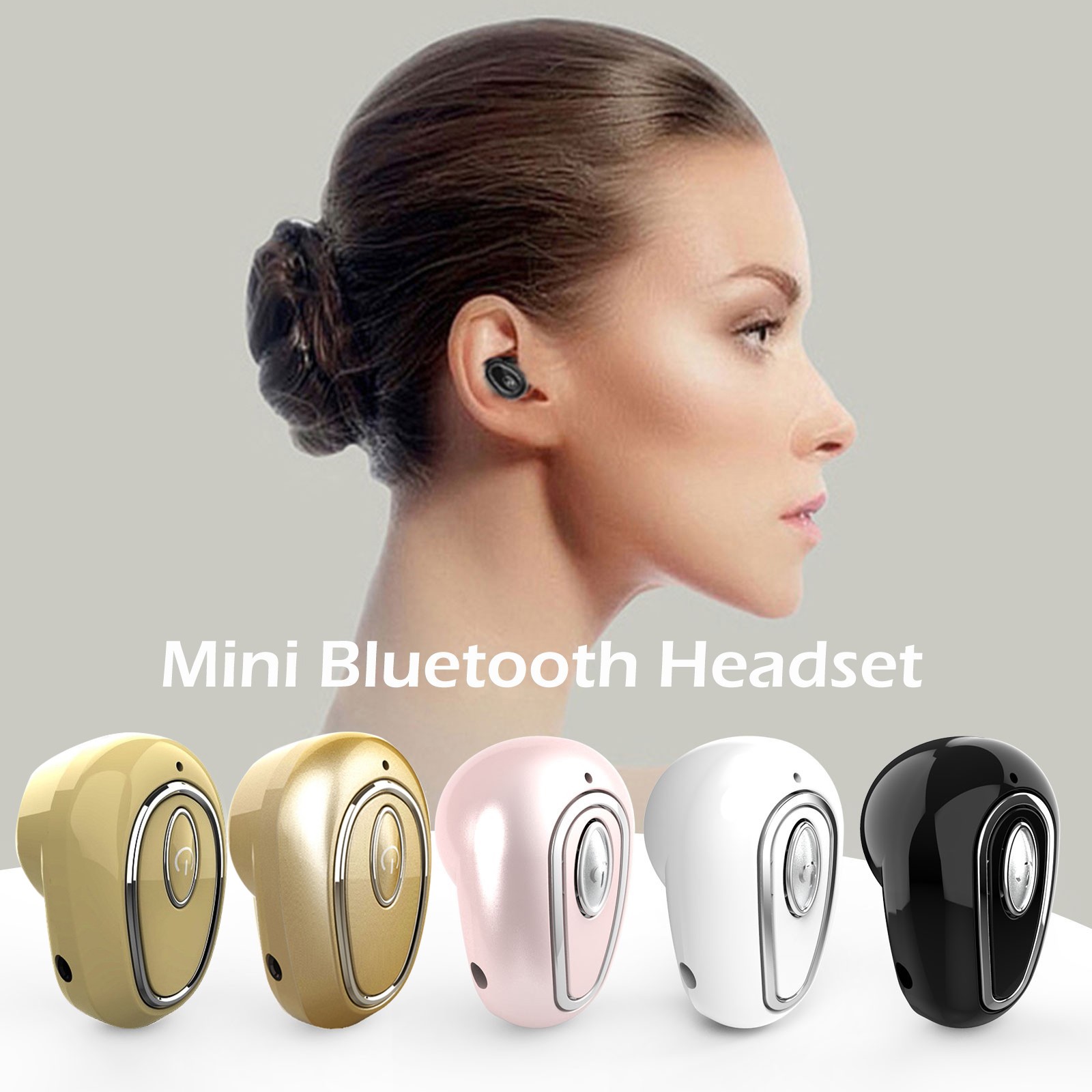 Мини Bluetooth-наушники; Стереонаушники; Гарнитура с одной головкой;  Беспроводные наушники; Hands-free для ТВ, ПК, Iphone, Samsung, Android |  AliExpress