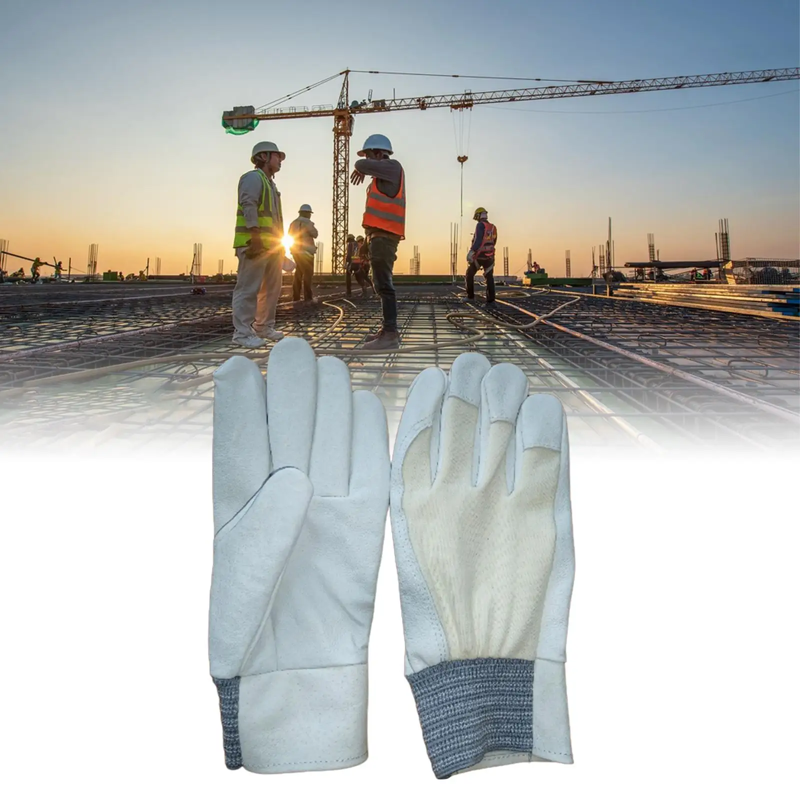 Safety Work Gloves Unisex Protective Gloves Wear Resistant Gardening Gloves for Farmhouse Camping Warehouse Agricultural Outdoor