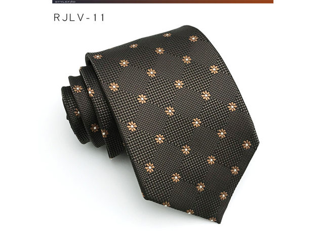 Juego De Corbata Y Pañuelo De Bolsillo Floral Para Hombre - 100% Poliéster (150x8 Cm + 24x24 Cm)