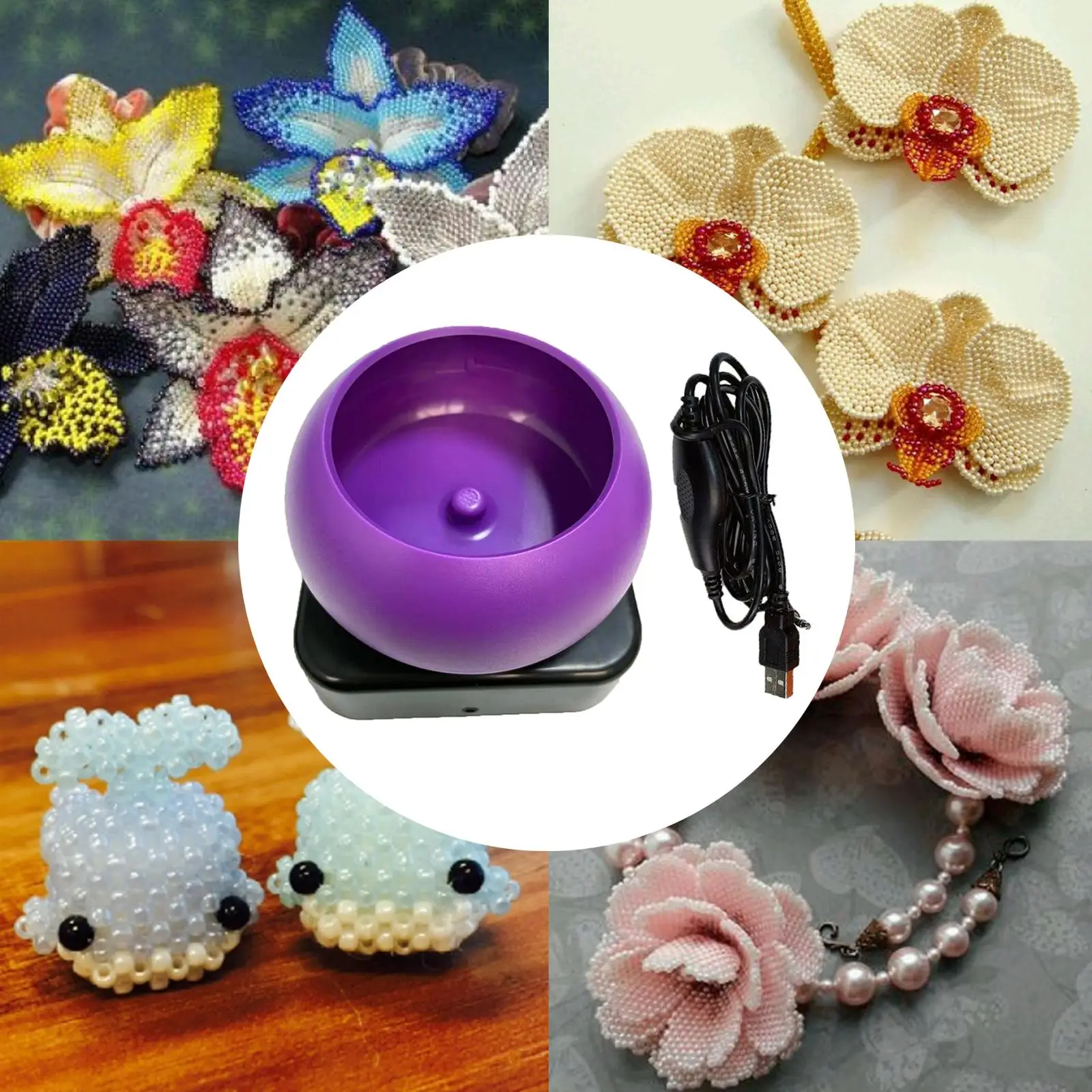 Electric Bead Spinner USB Bead Loader for Necklace Jewelry Making