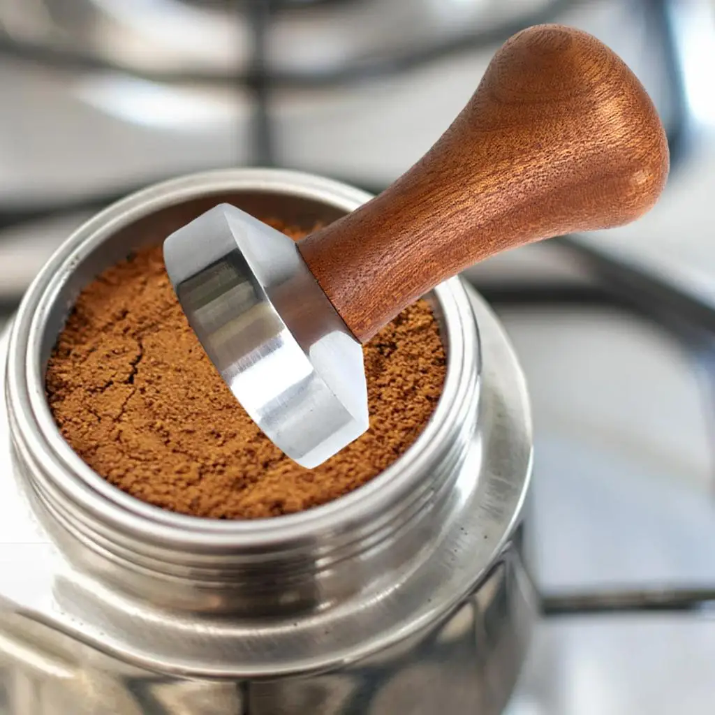 Aluminum coffee manipulation lever wooden handle Avoid agglomeration