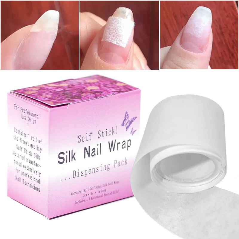 Best of 1 Roll Repair Nail Fiberglass Silk UV Gel Building Fiber French Manicure Tools Nail Forms Extension Tips Adhesive Stickers Reviews & Tips