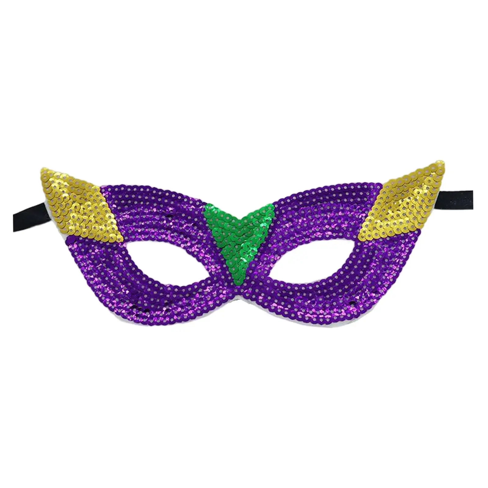 Glitter Masquerade Mask Half Face Eyemask for Club Prom Holiday Stage Performance