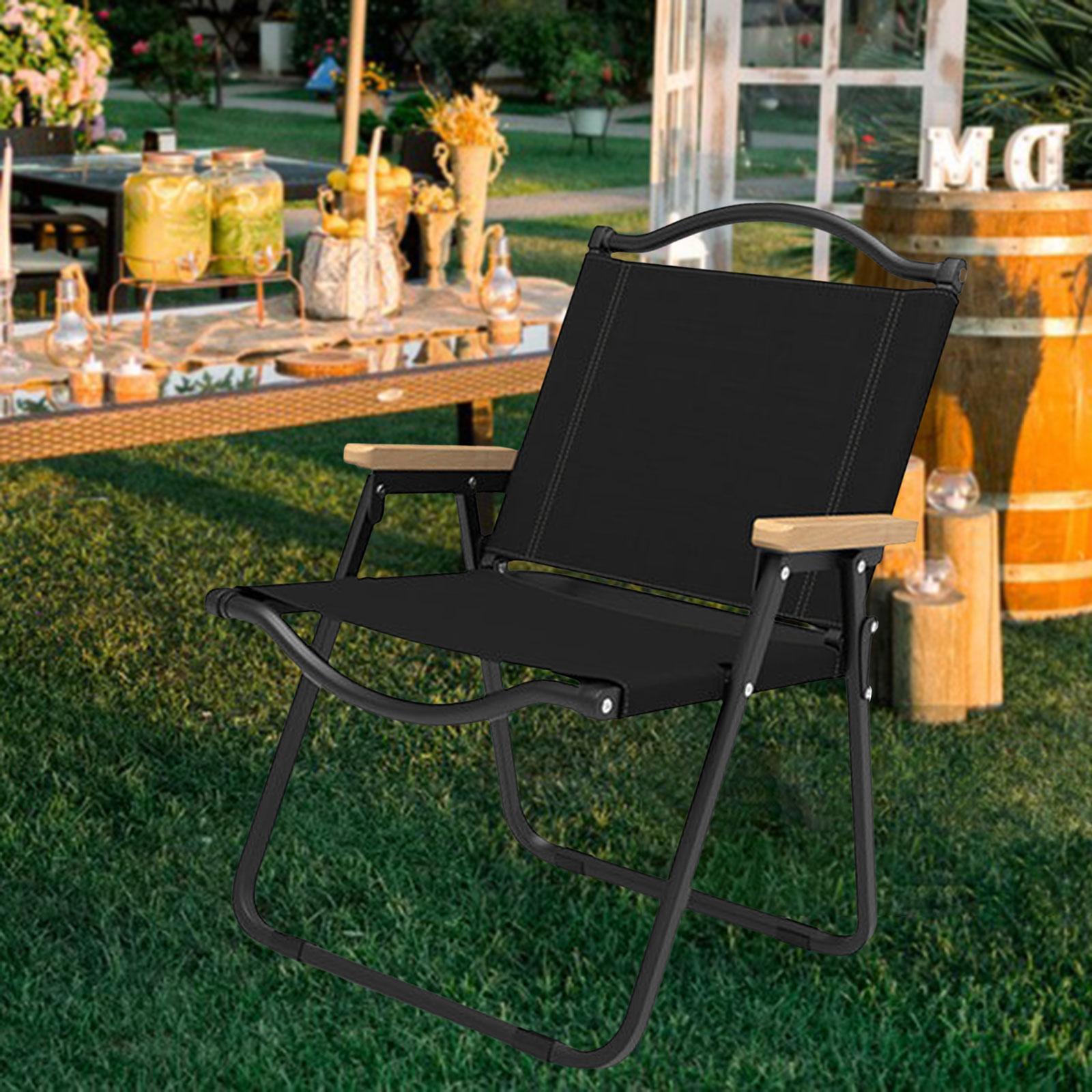 Camping Folding Chair, Load Bearing Comfortable Outdoor Seat for Furniture