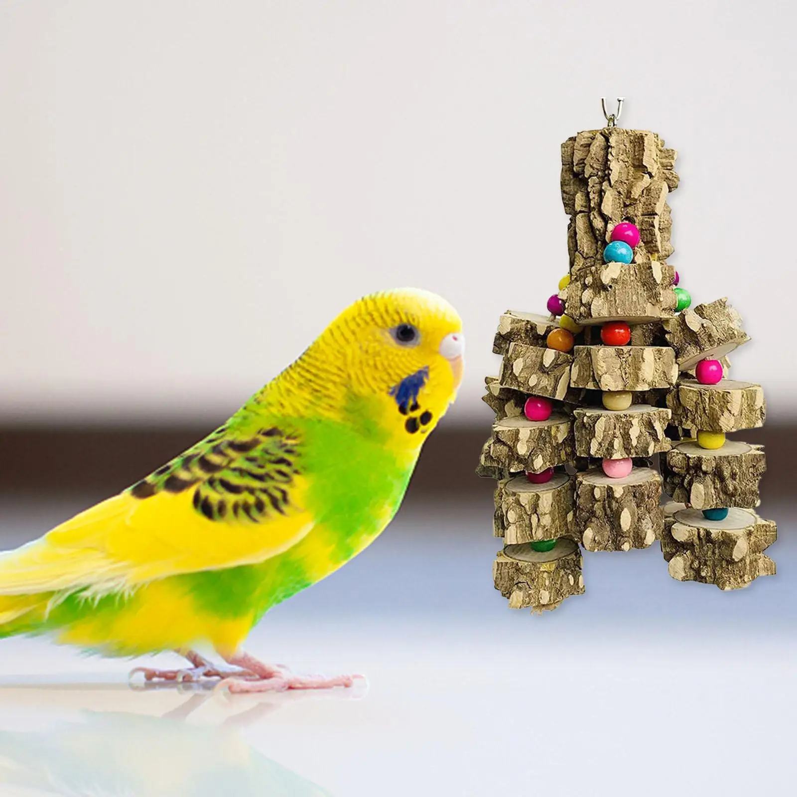 Parrot Toy Shreddable Wooden Variety Blocks  Parakeet Accessory