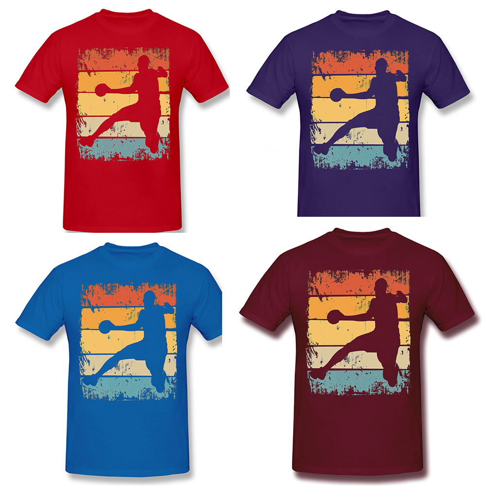 Lustiges Handballspieler-Shirt, Retro-Sommer-Stil, grafische Baumwolle, Streetwear, kurzärmelig, Geburtstagsgeschenke, T-Shirt, Herrenbekleidung – Detail 3