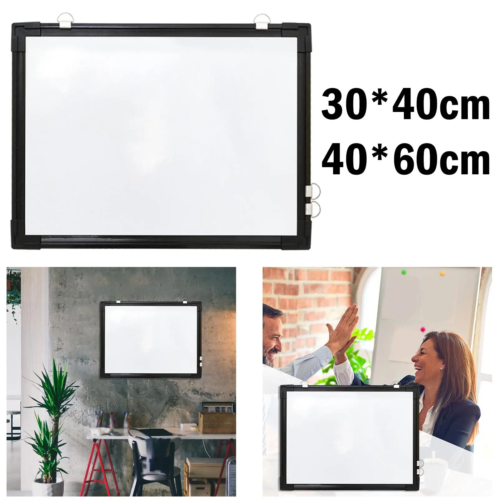 Portable Wall Hanging Whiteboard with r, Markers ,Double Sided Dry White Boards for Door Teaching List